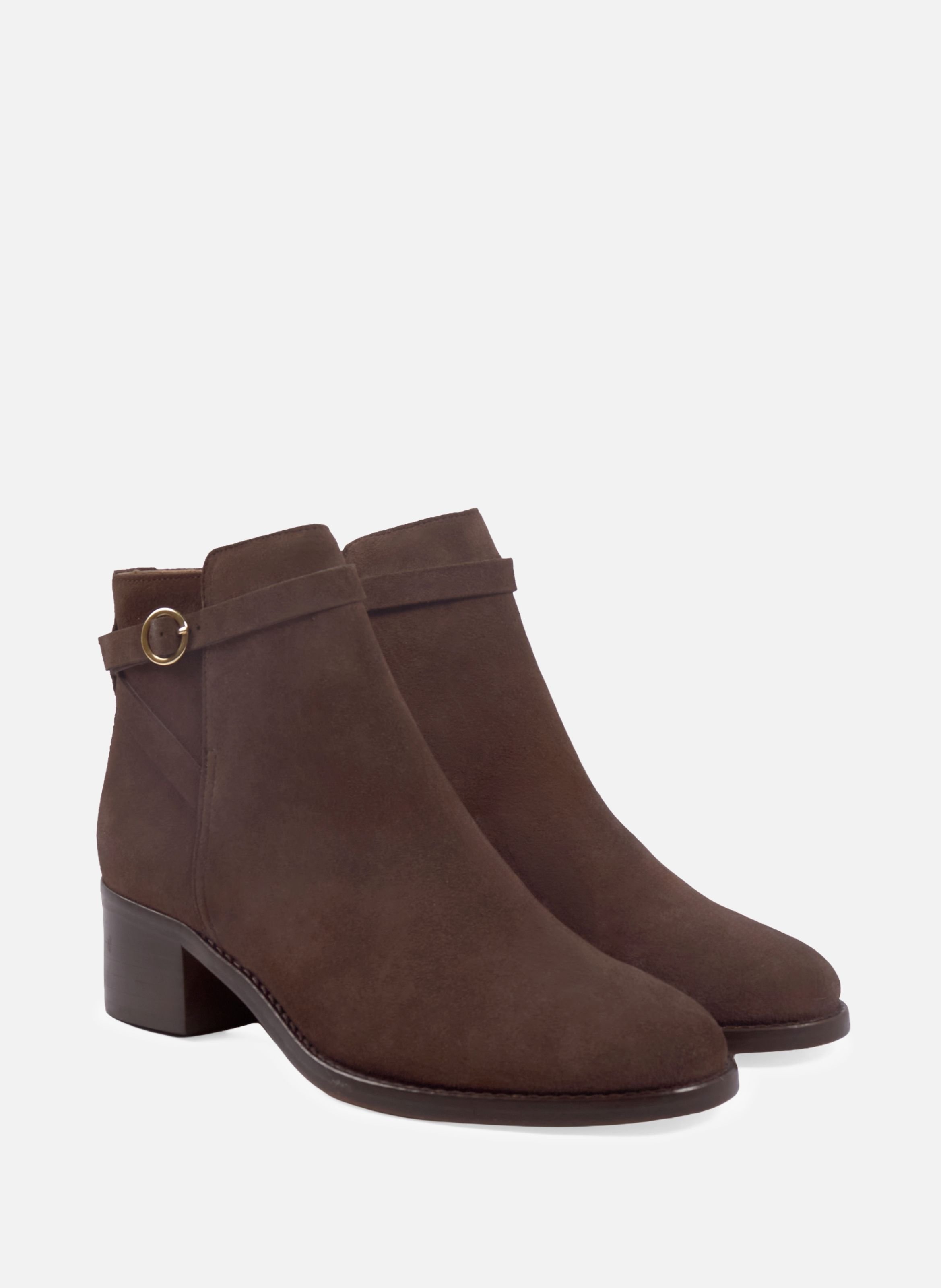 Suede riding boots JULES & JENN Brown