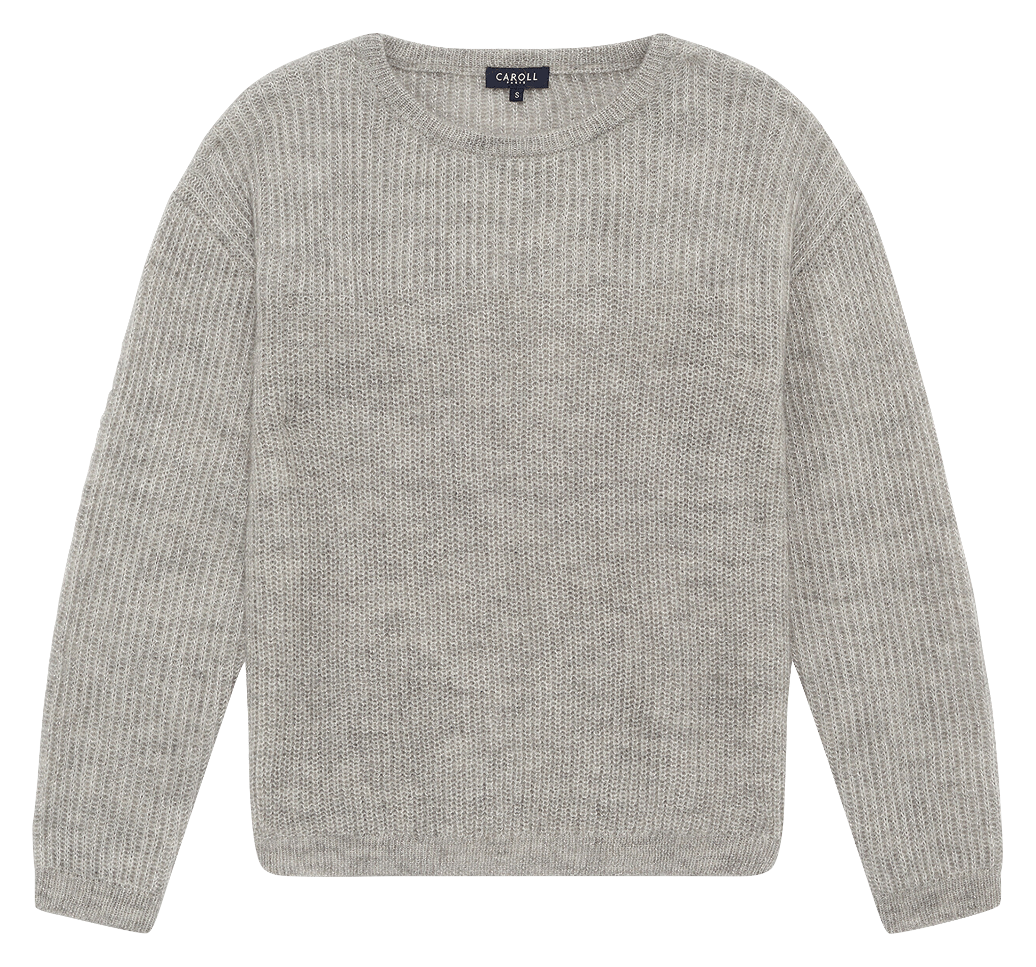 Gerader Rundhalsausschnitt-Pullover uni CAROLL