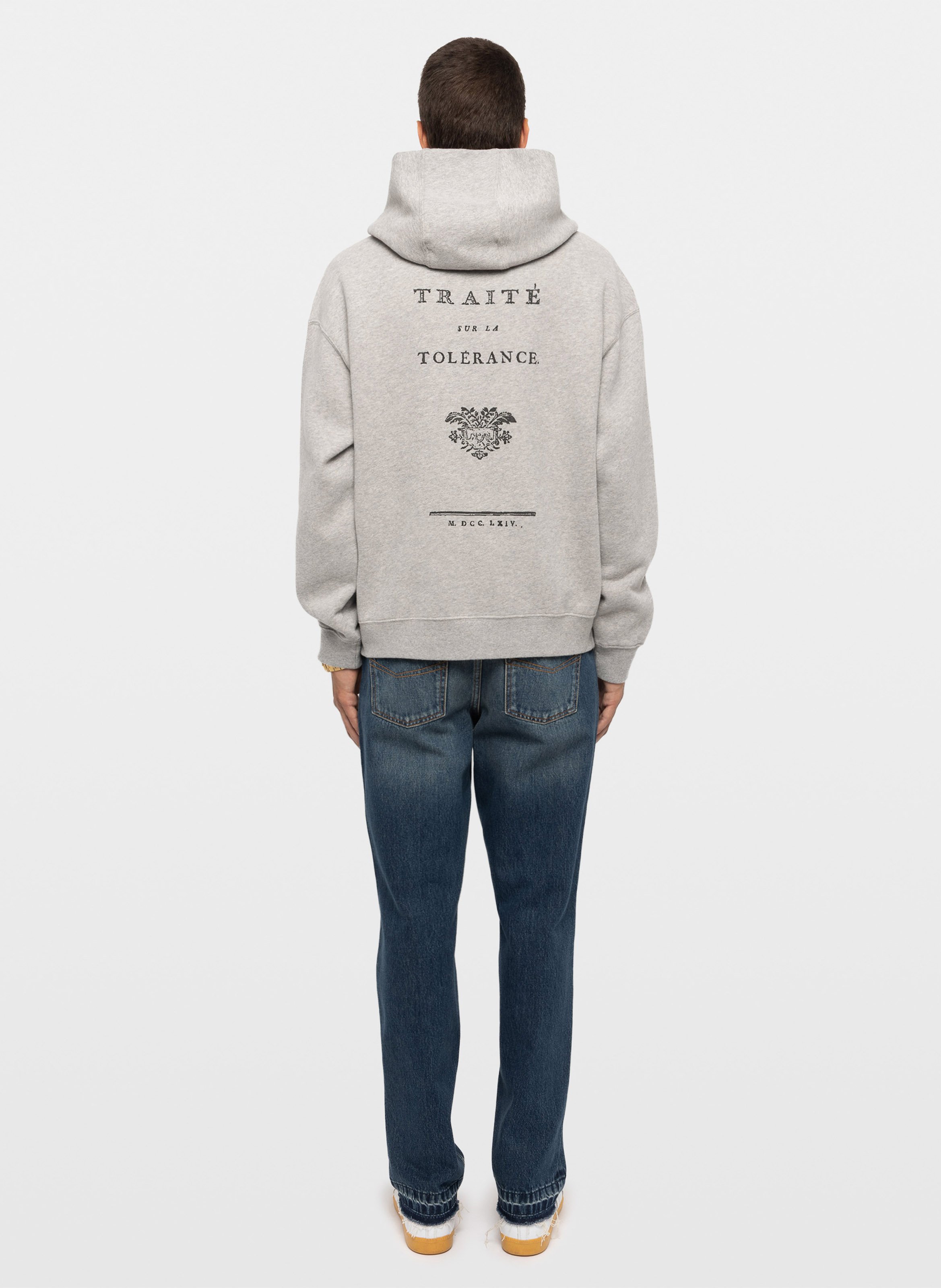 Rundhals-Sweatshirt aus Baumwoll-Mix ZADIG&VOLTAIRE Grau