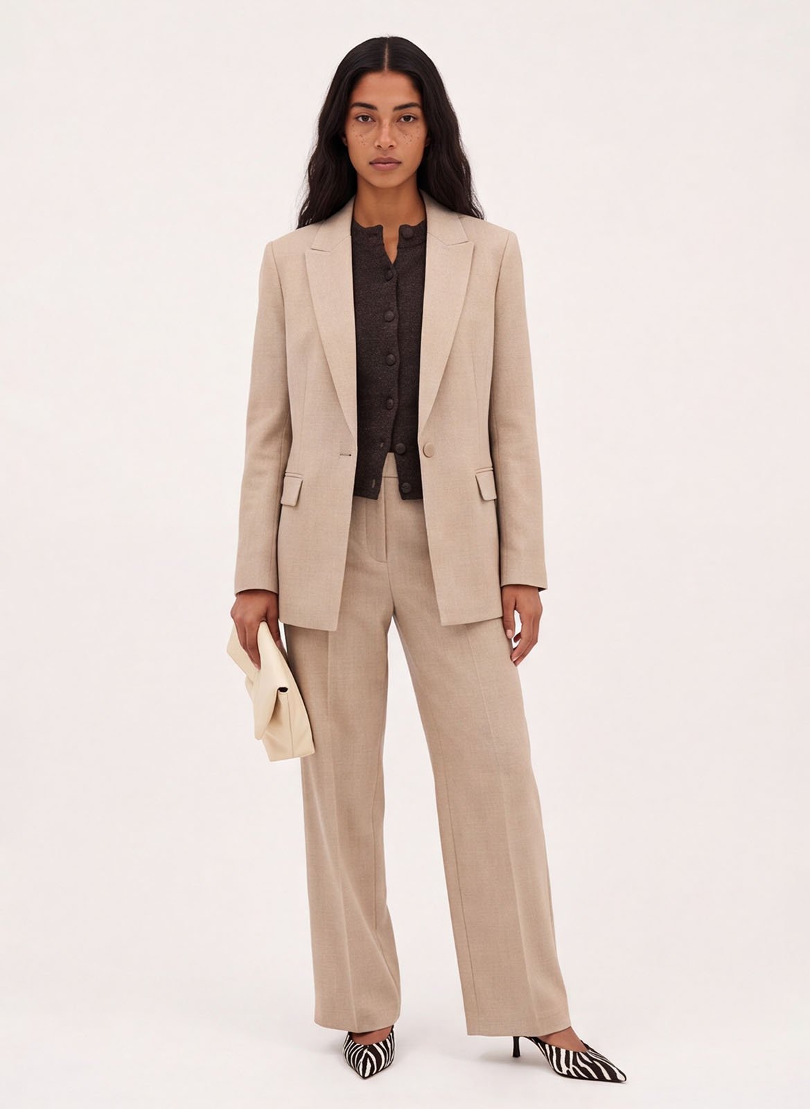 Weit geschnittene Hose KOOKAI Beige