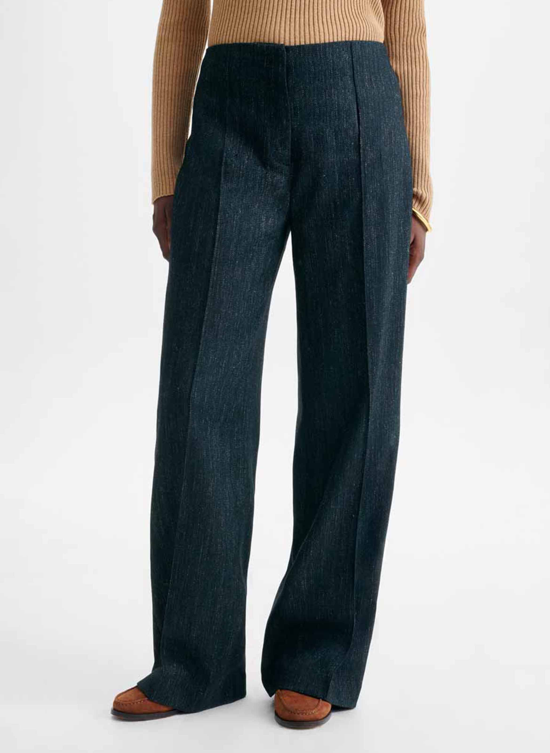 Pantalon droit taille haute VANESSA BRUNO Vert