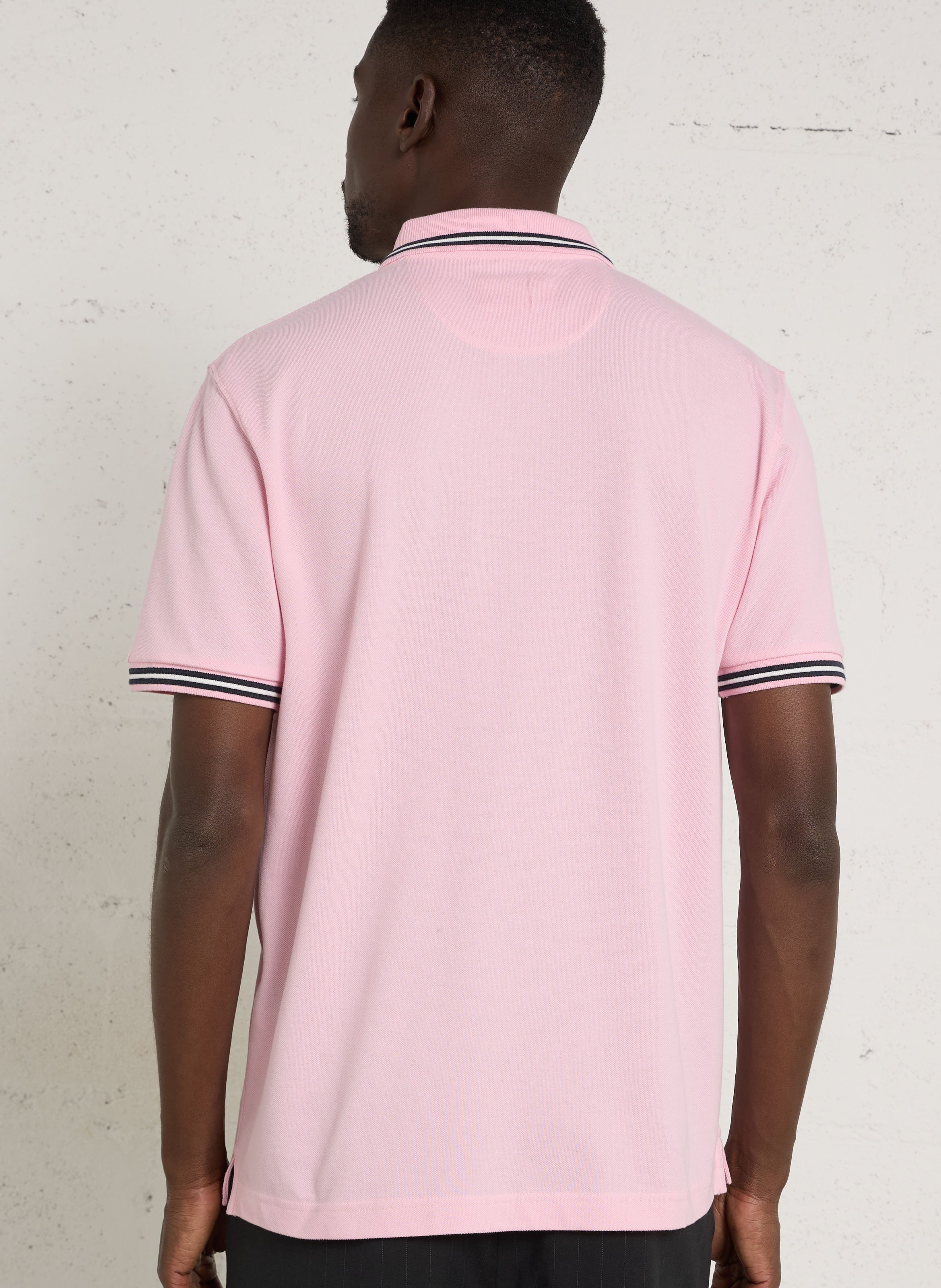 Polo mit kurzen Ärmeln, einfarbig EDEN PARK Rosa