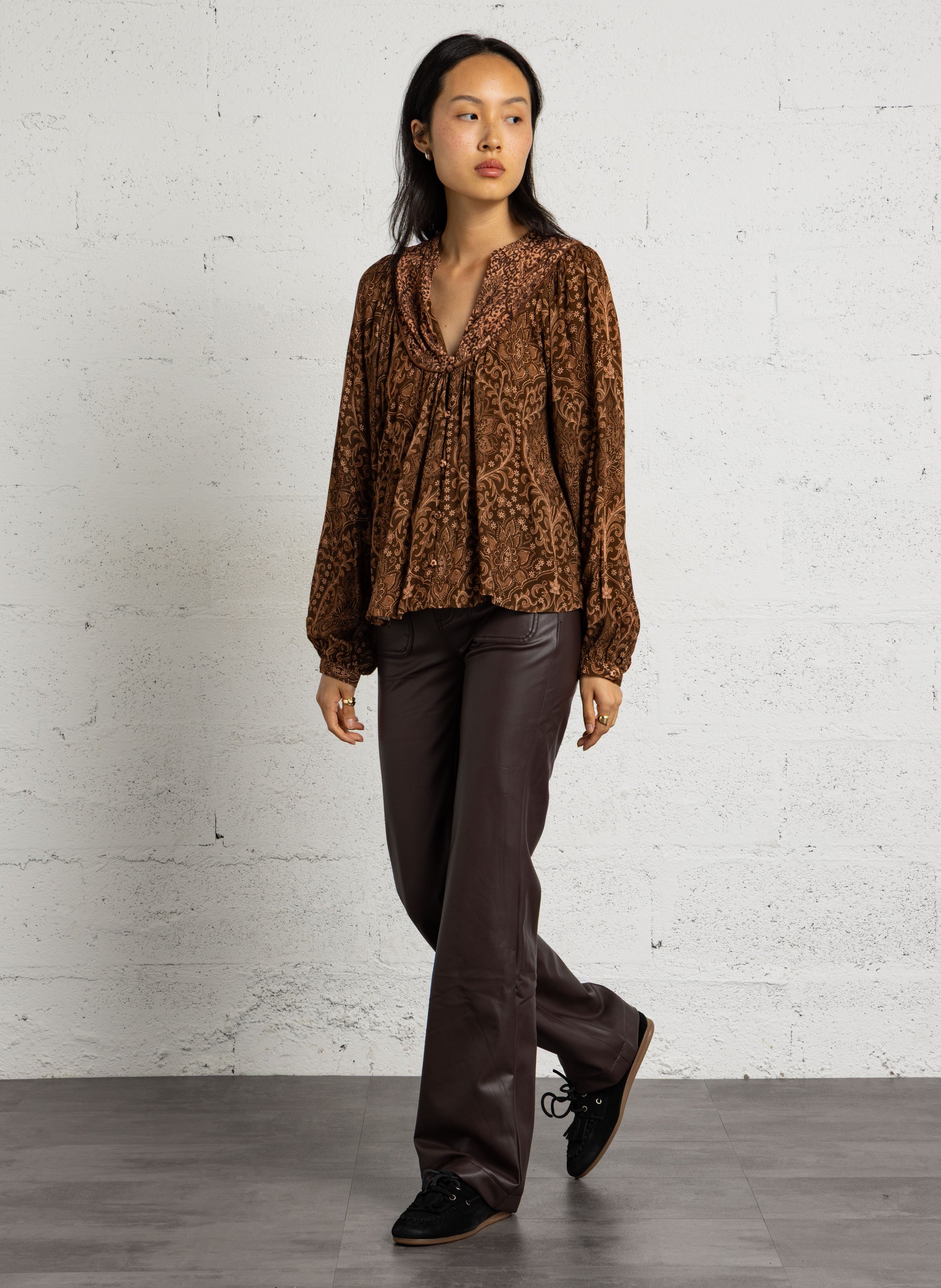 Blouse droite et fluide à imprimé LA PETITE ETOILE Multicolore