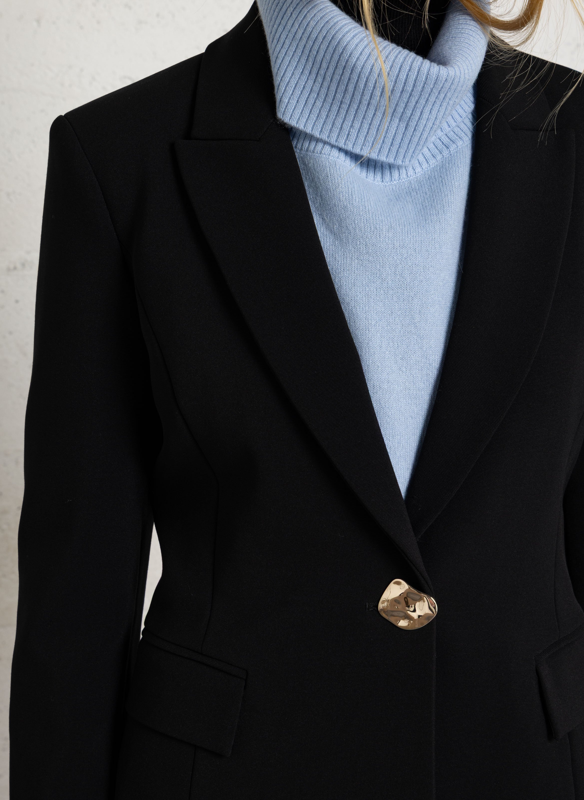 Einfarbiger taillierter Blazer LIU JO Schwarz