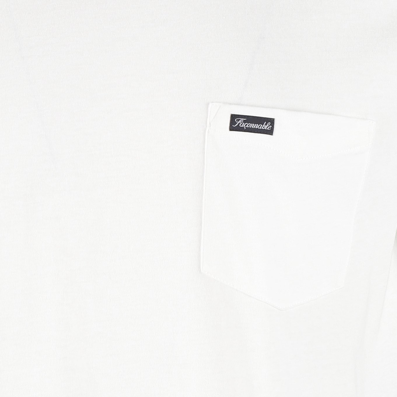 Regular-fit, katoenen T-shirt met ronde hals FACONNABLE Wit