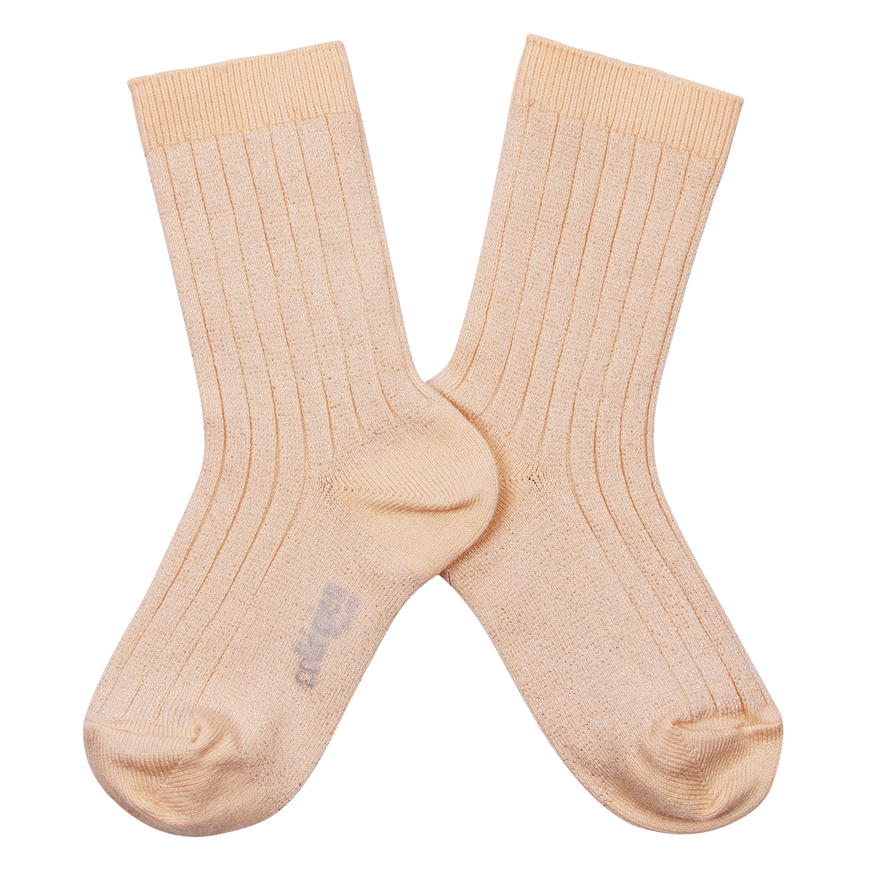 Lurex ribbed cotton-blend socks COLLEGIEN Pink
