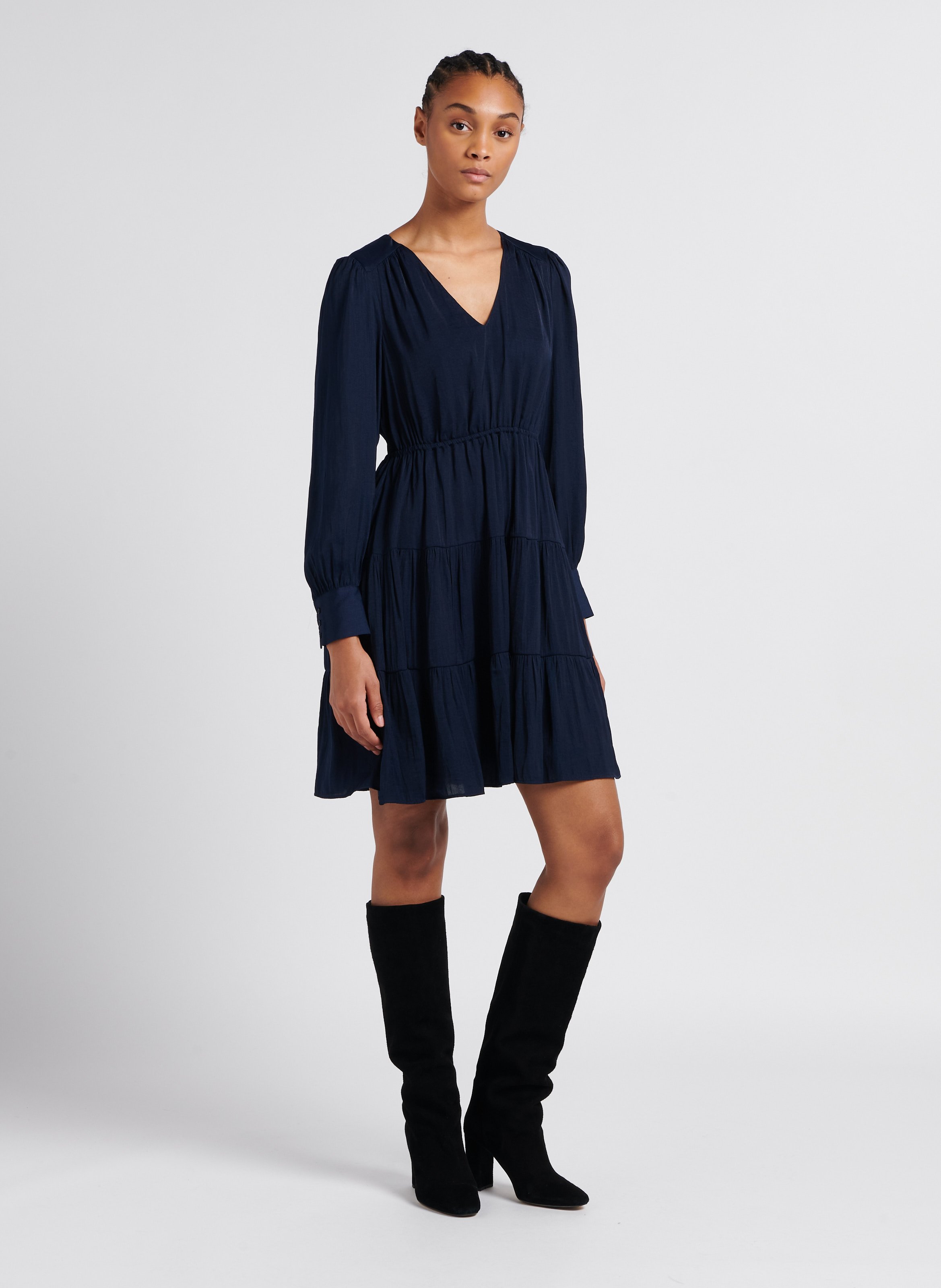 Express navy blue outlet dress