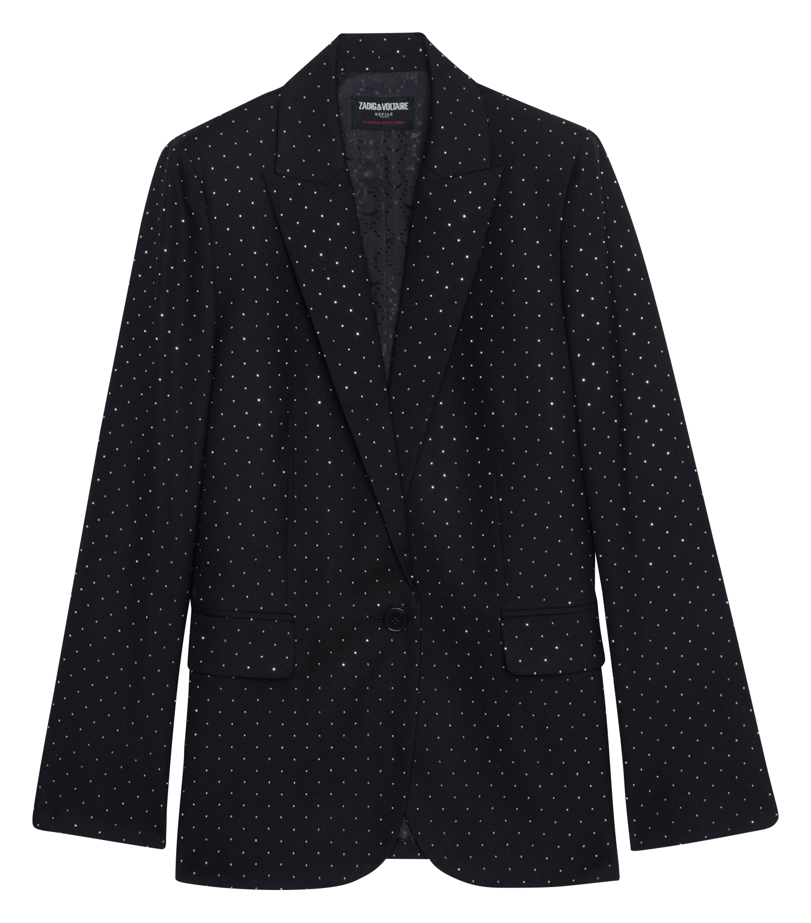 Gerader Blazer mit Strass ZADIG&VOLTAIRE Schwarz
