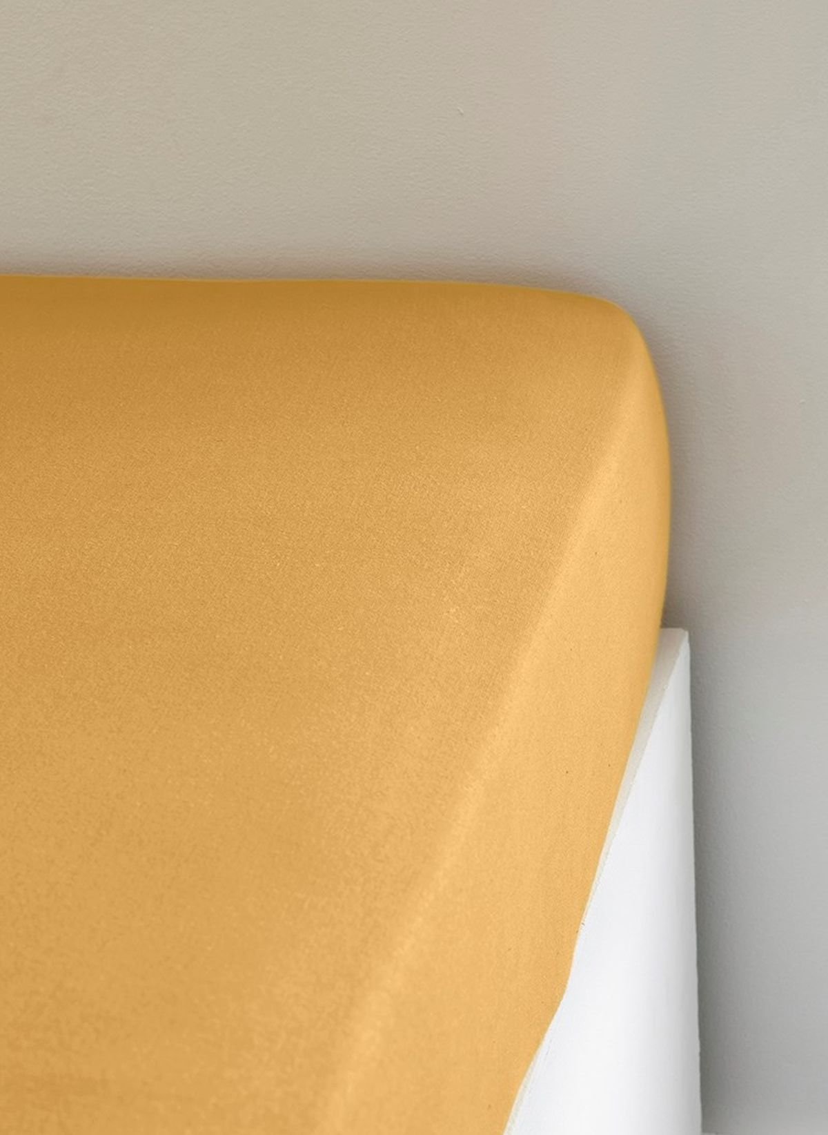 Drap housse extensible en coton TODAY LINGE DE MAISON Jaune