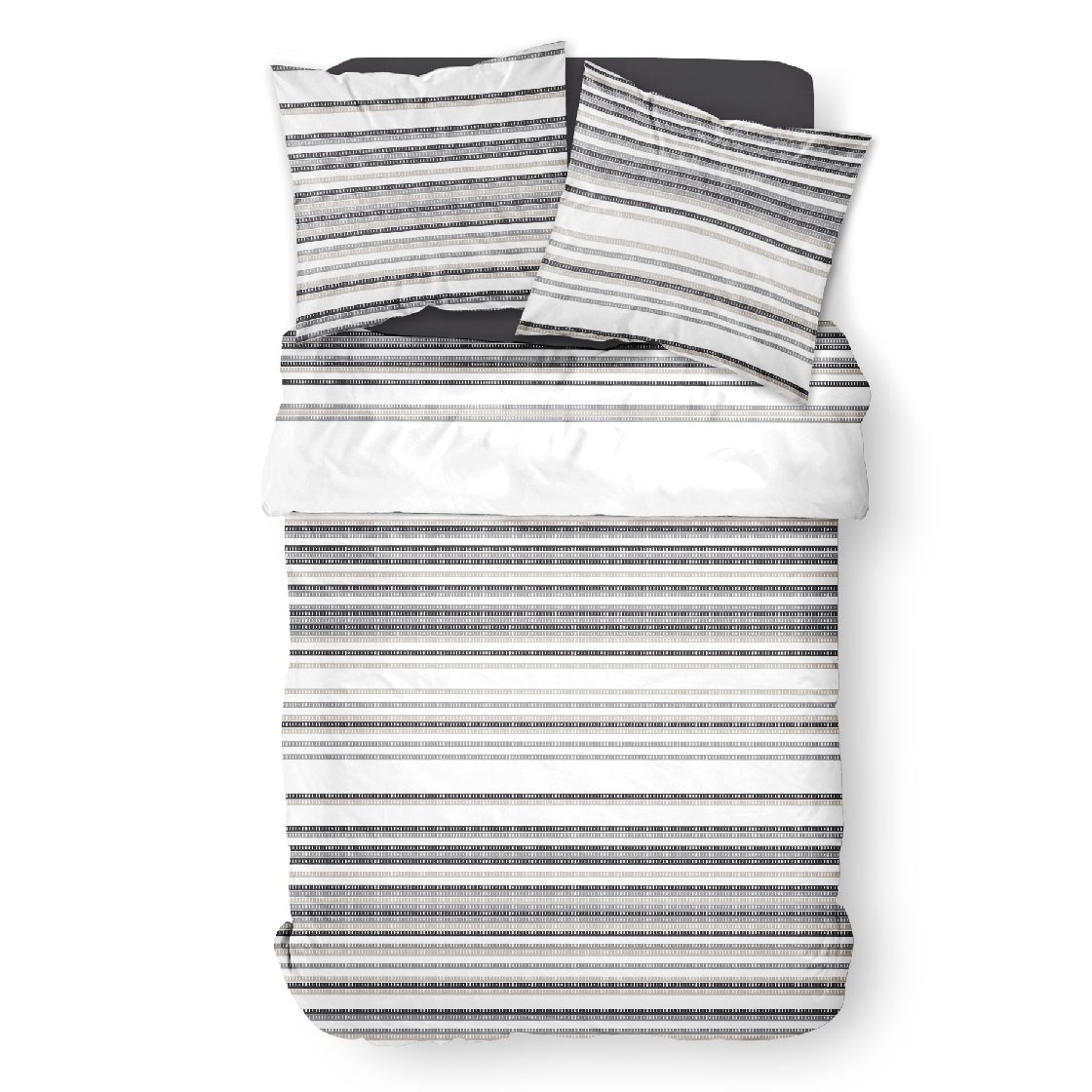 Printed cotton bedding set TODAY LINGE DE MAISON White