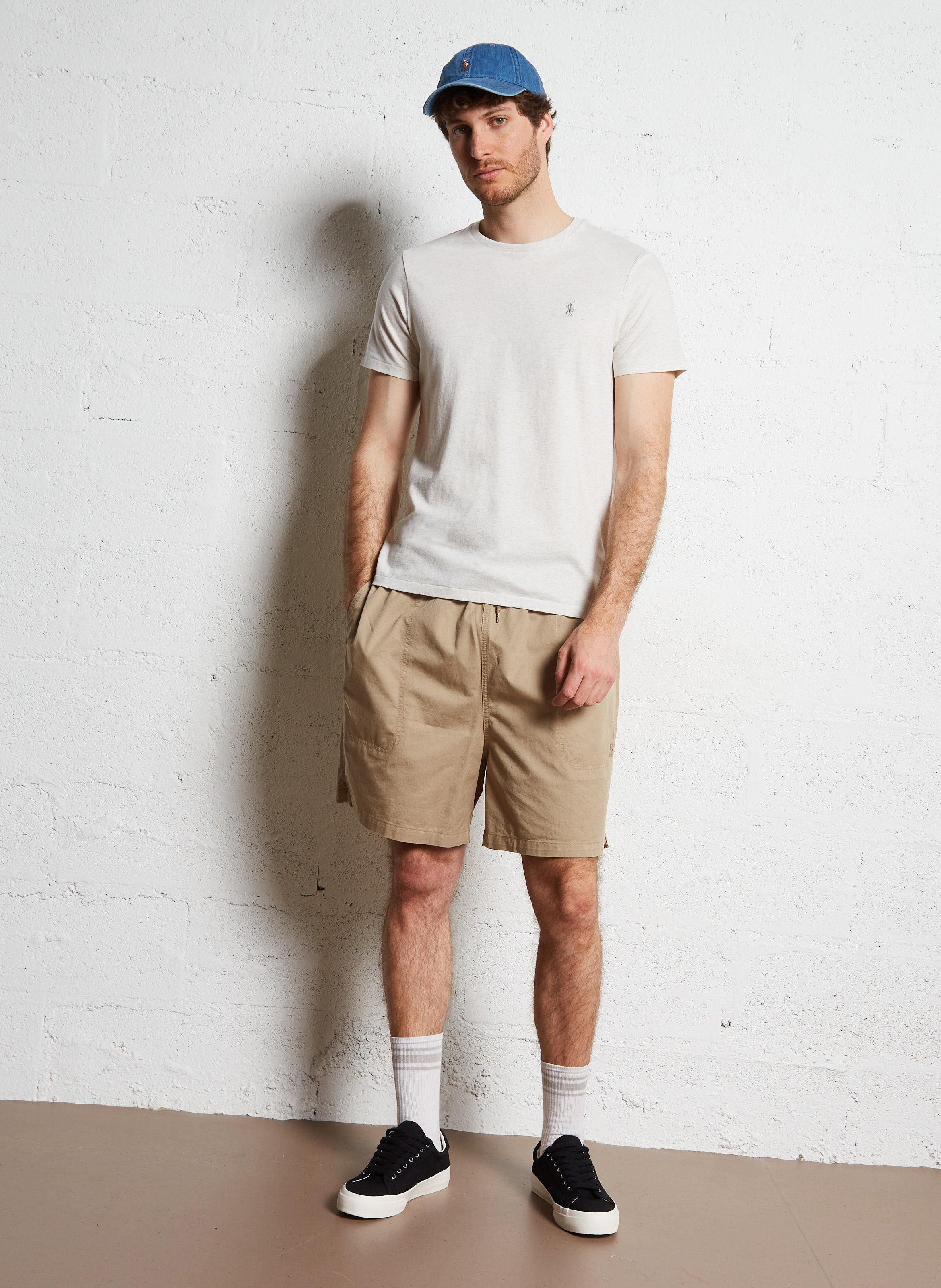 Straight cotton shorts DICKIES Beige