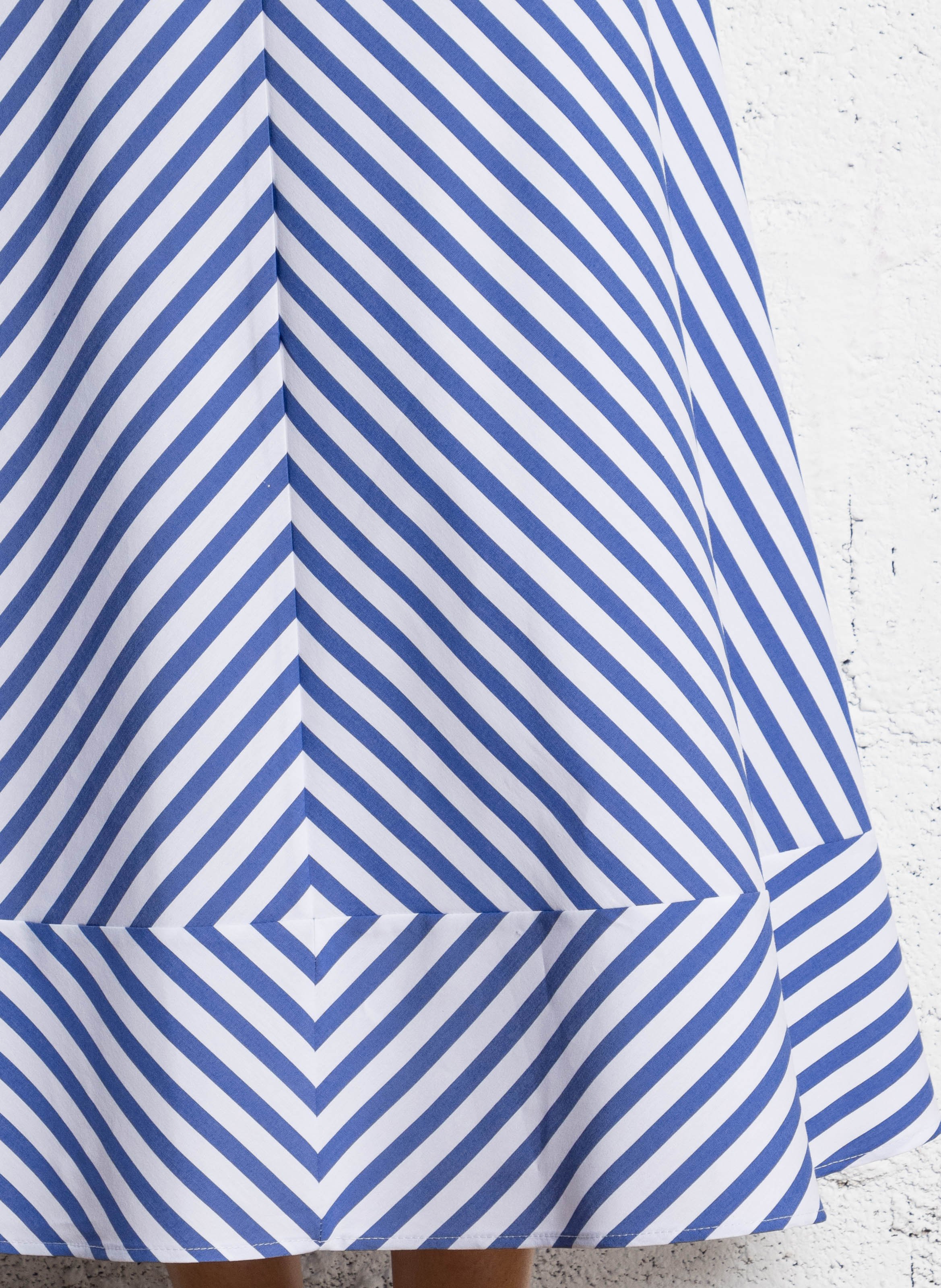 Striped long skirt in blended cotton IMPERIAL Multicolored