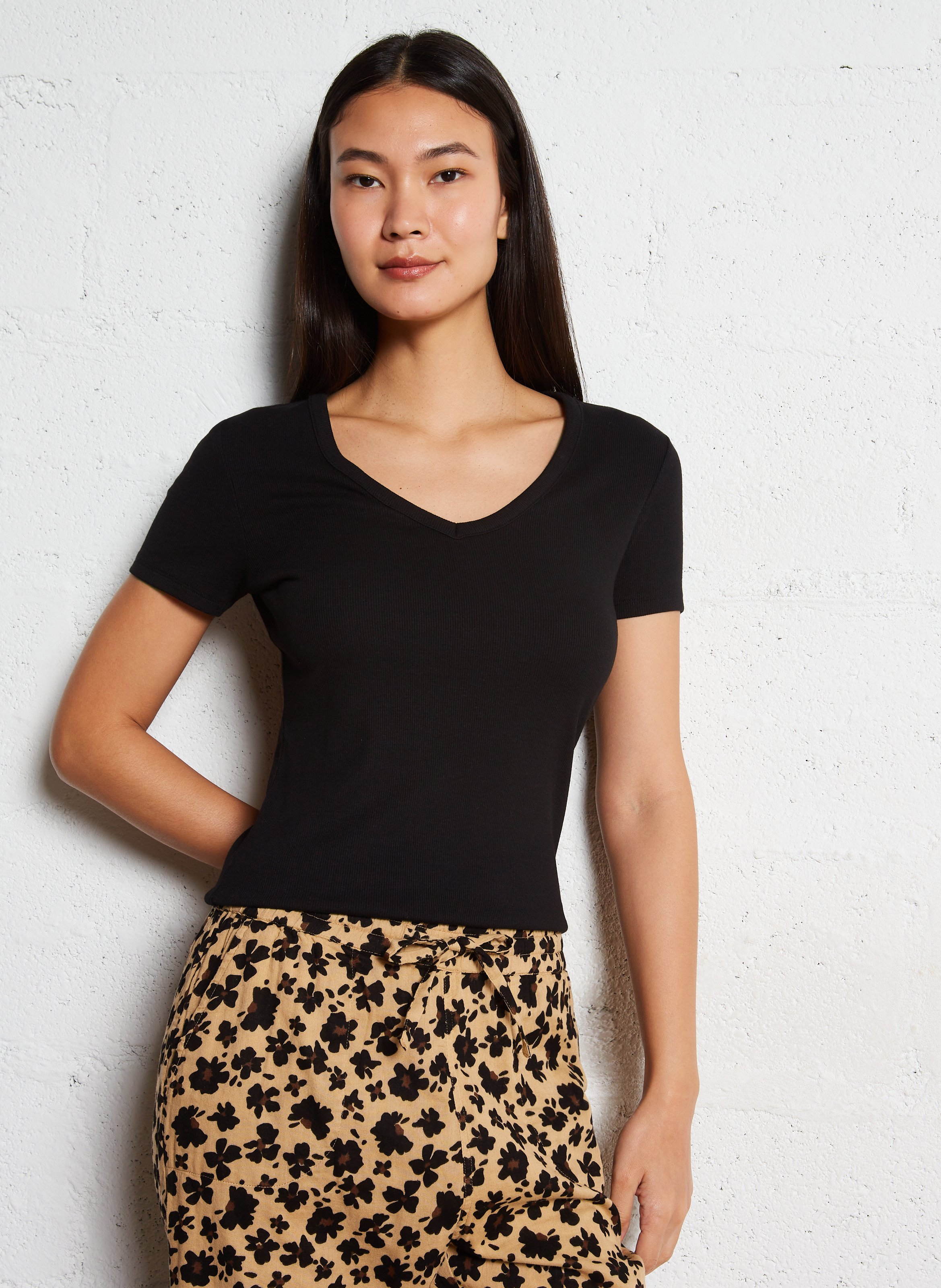 Basic cotton-mix T-shirt MAISON 123