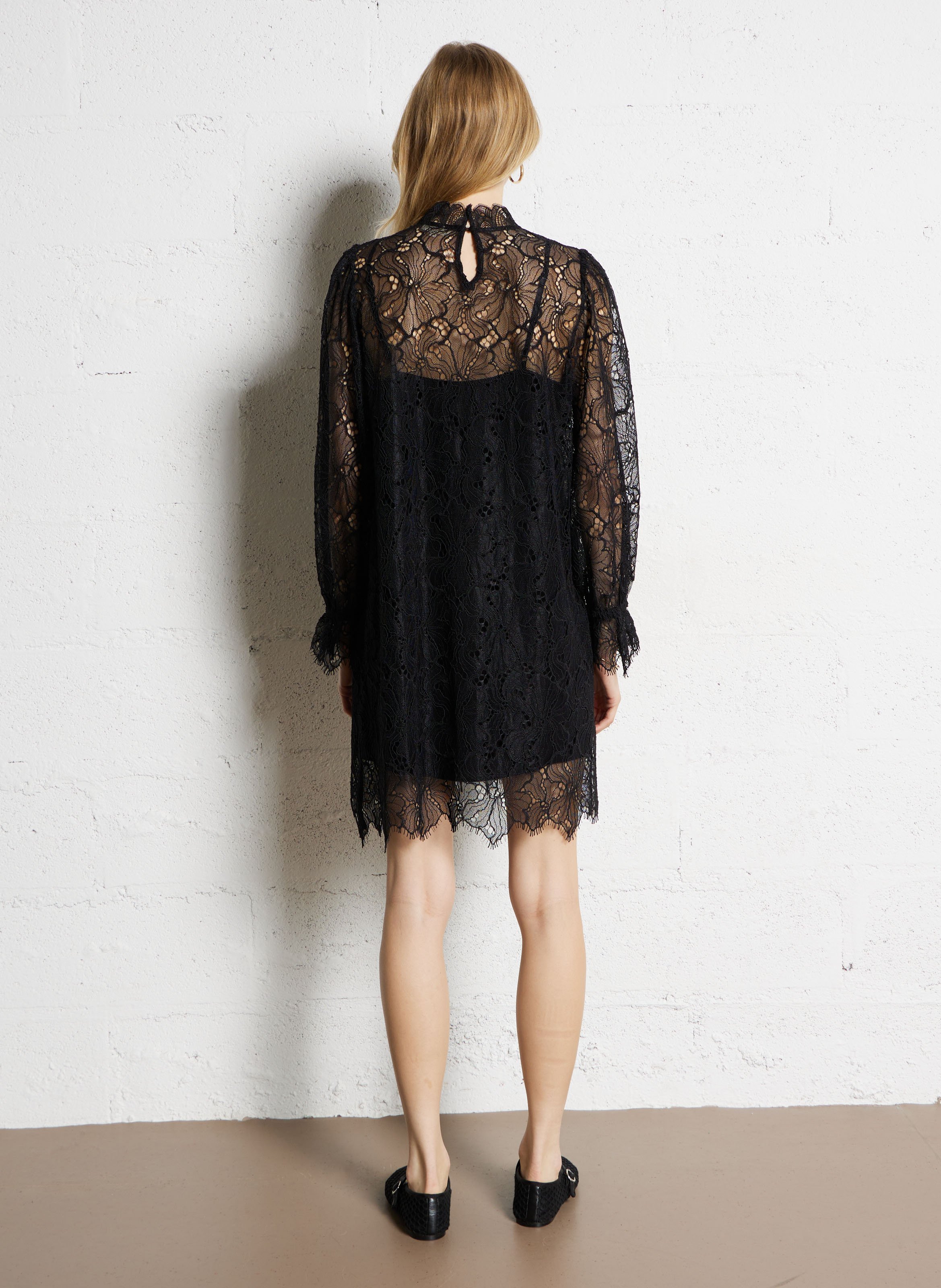 Lace dress SUNCOO Black