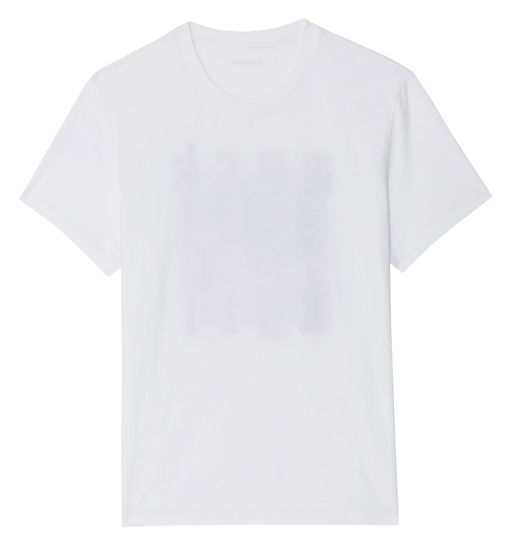 Tee-shirt droit en coton ZADIG&amp;VOLTAIRE Blanc