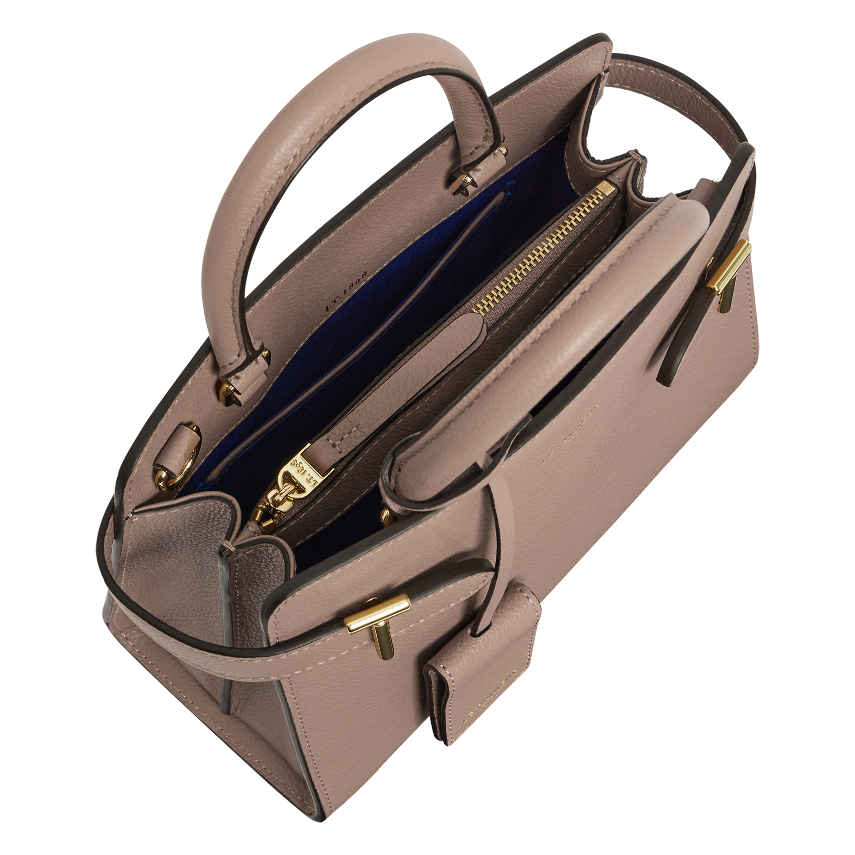 Sac à main en cuir  LE TANNEUR Gris