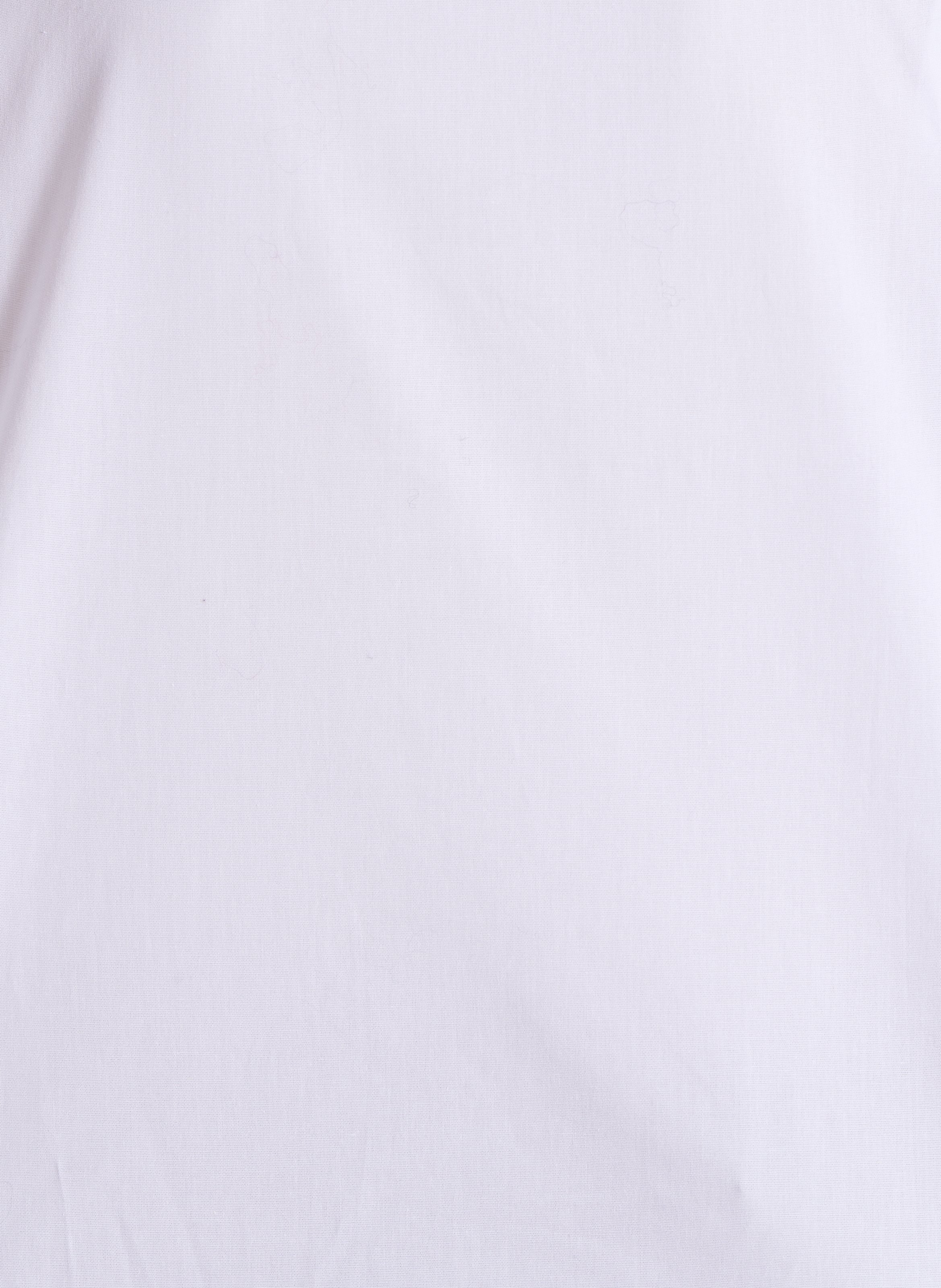 Oversized tuniek met Tunesische kraag van gemengd katoen LA FEE MARABOUTEE Wit