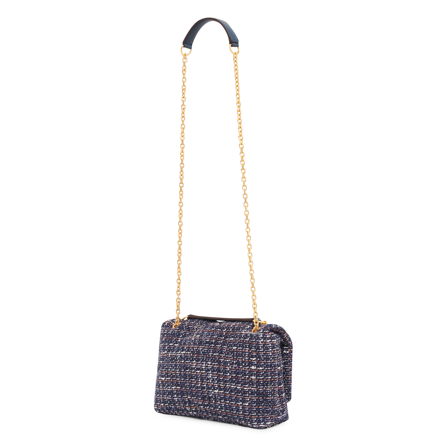 Sac bandoulière à rabat en tweed  GERARD DAREL Bleu