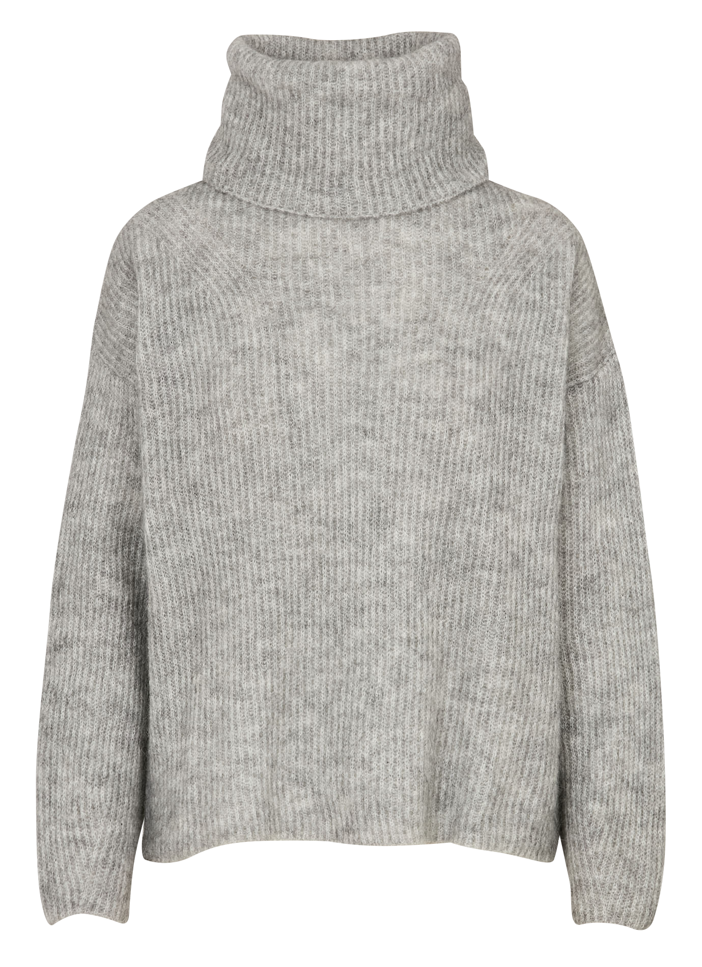 Pull col roulé en laine mélangée MAISON ANJE Prune