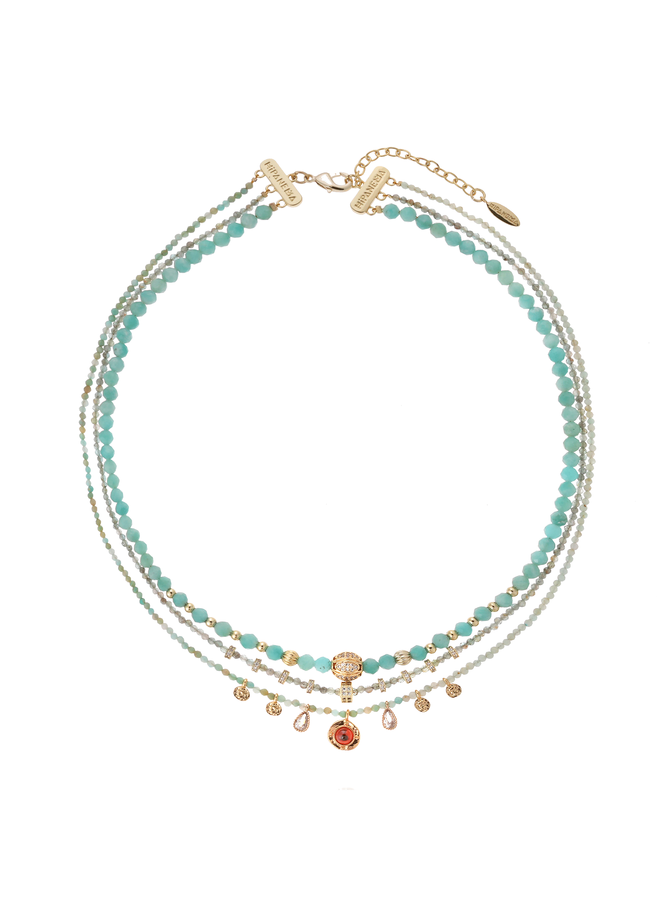 Multistrand pearl necklace HIPANEMA Blue