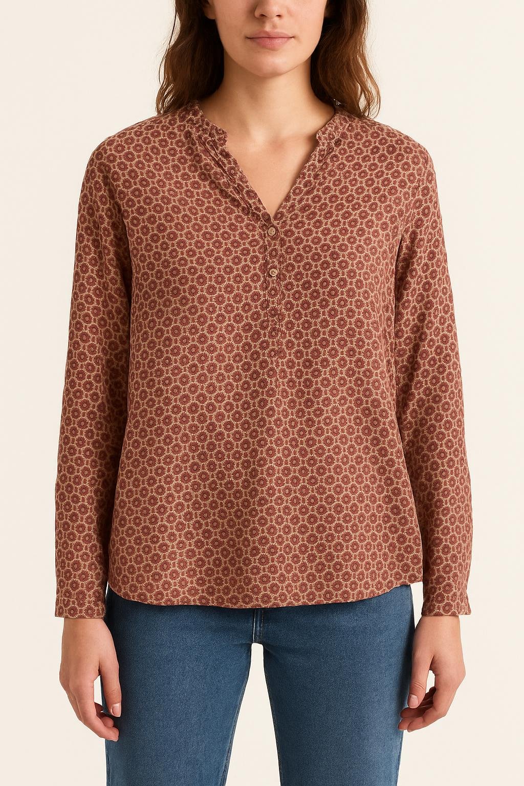 Blouse LAURENCE BRAS - Seconde Main Beige