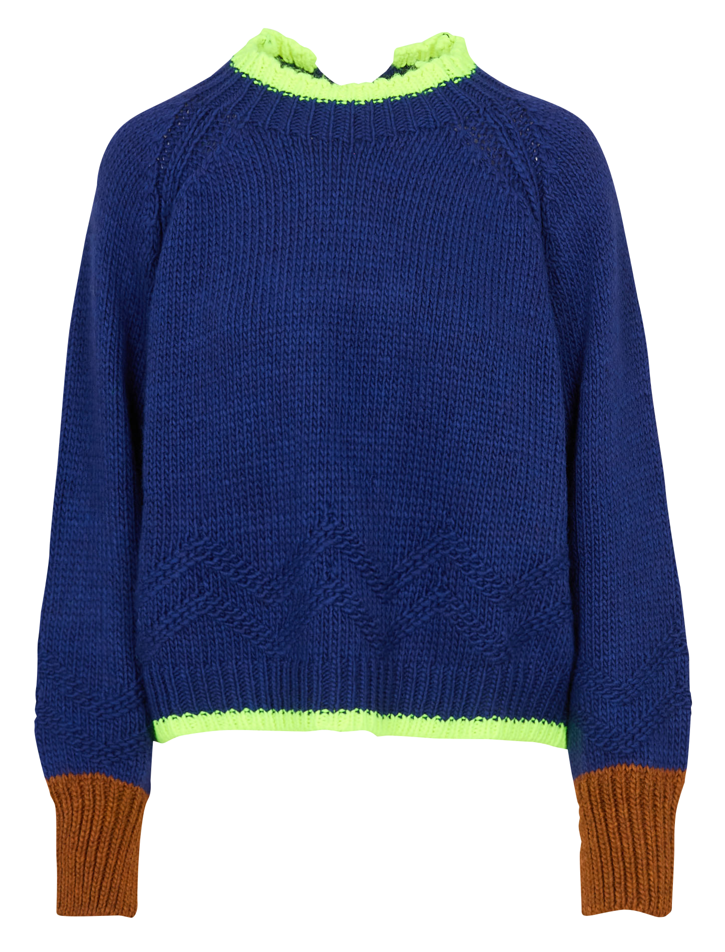 Pull oversize col montant DR BLOOM Bleu