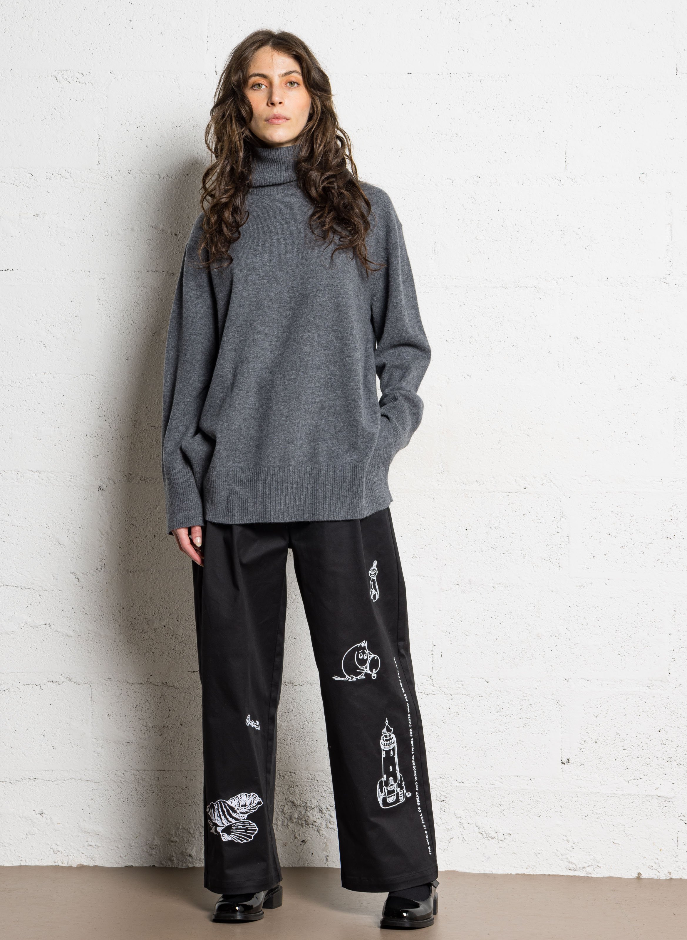 Heeled patent leather ballerina flats SCHMOOVE Black