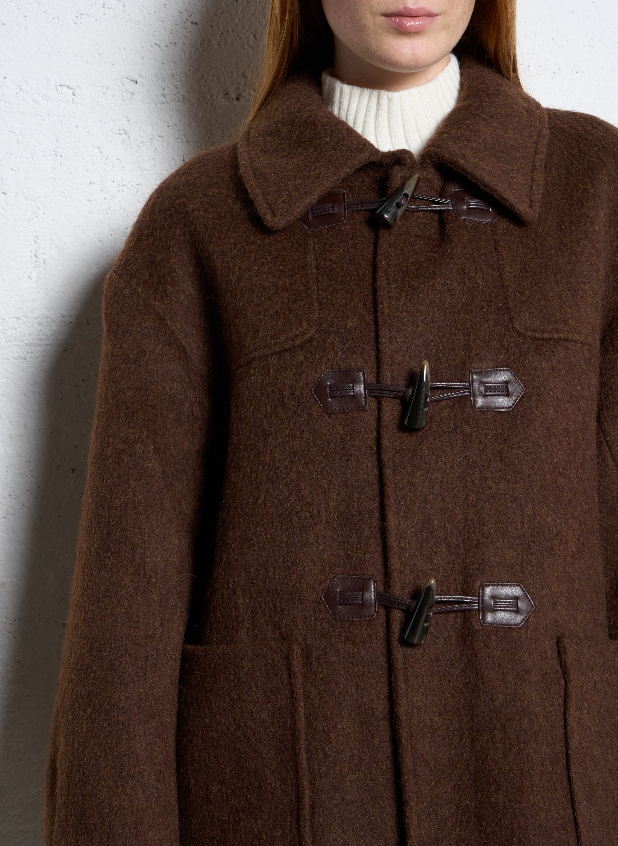 Mantel mit klassischem Kragen THE KORNER Braun