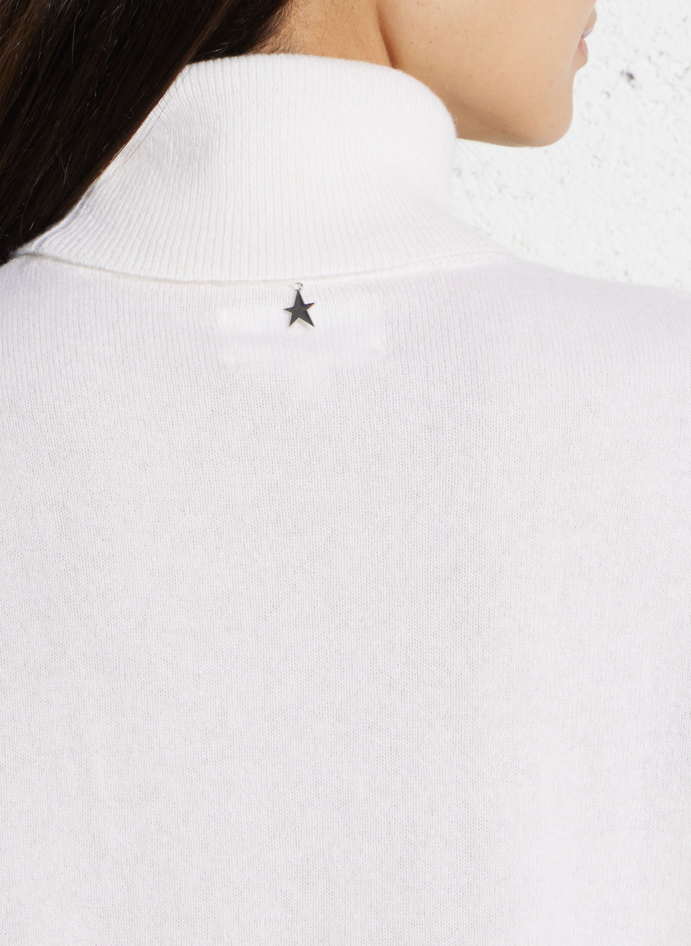 Oversized cashmere turtleneck sweater SUD EXPRESS White