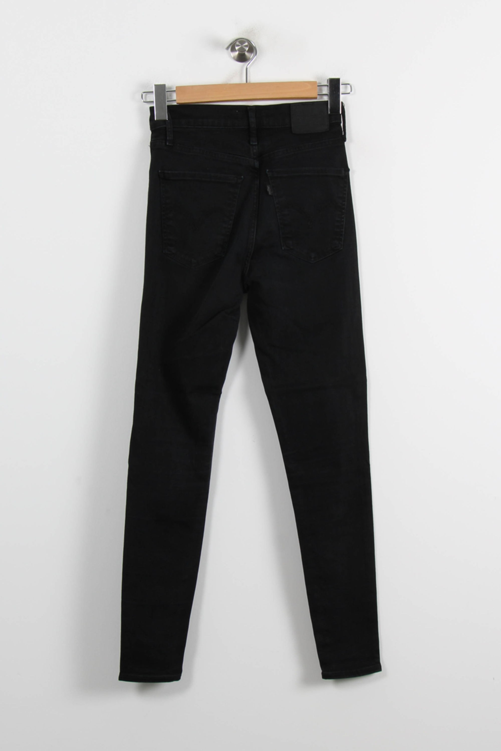 Cropped slim jeans with studs LEVI'S - Seconde main Black
