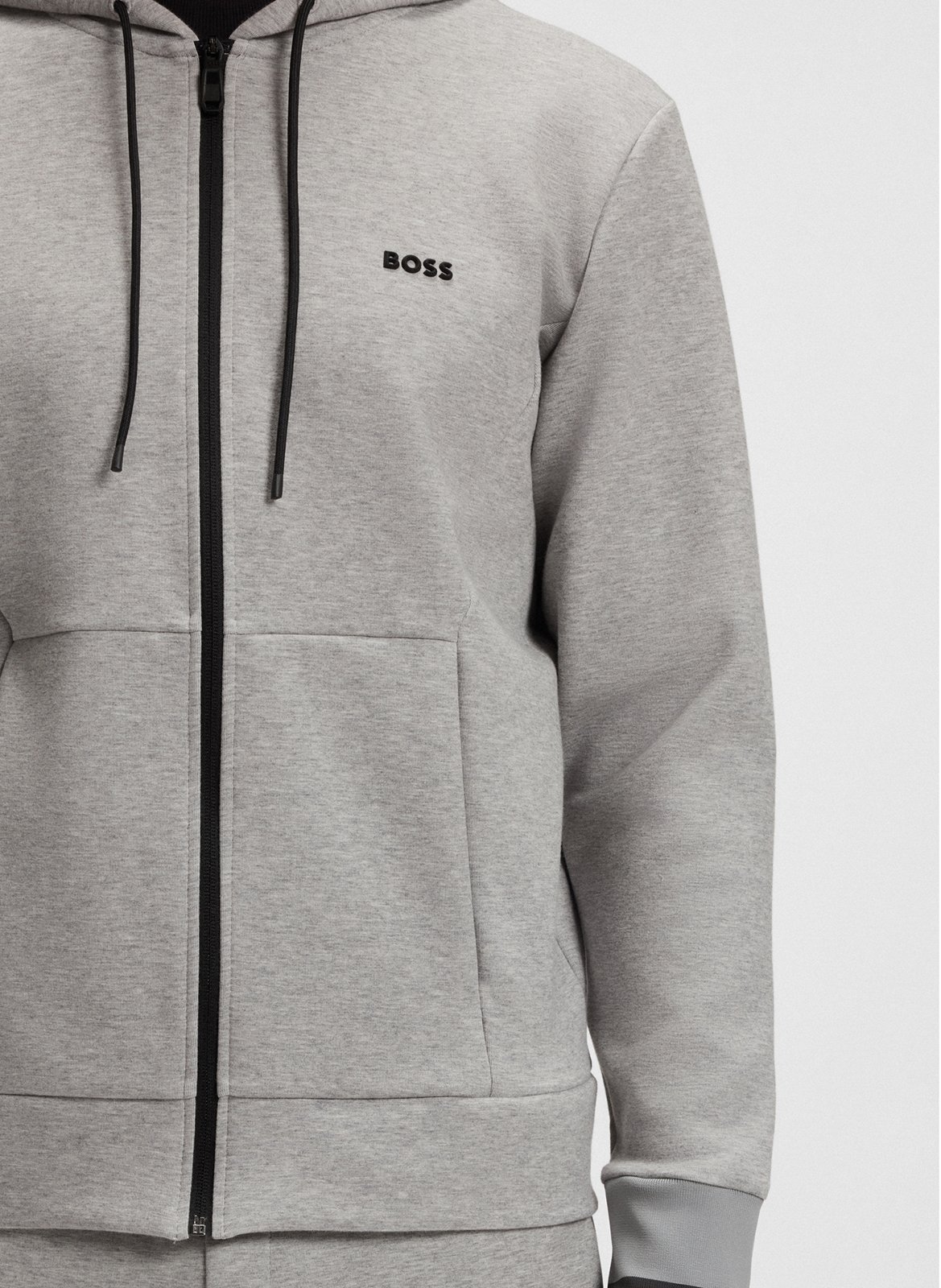 Hooded cardigan  BOSS Silver