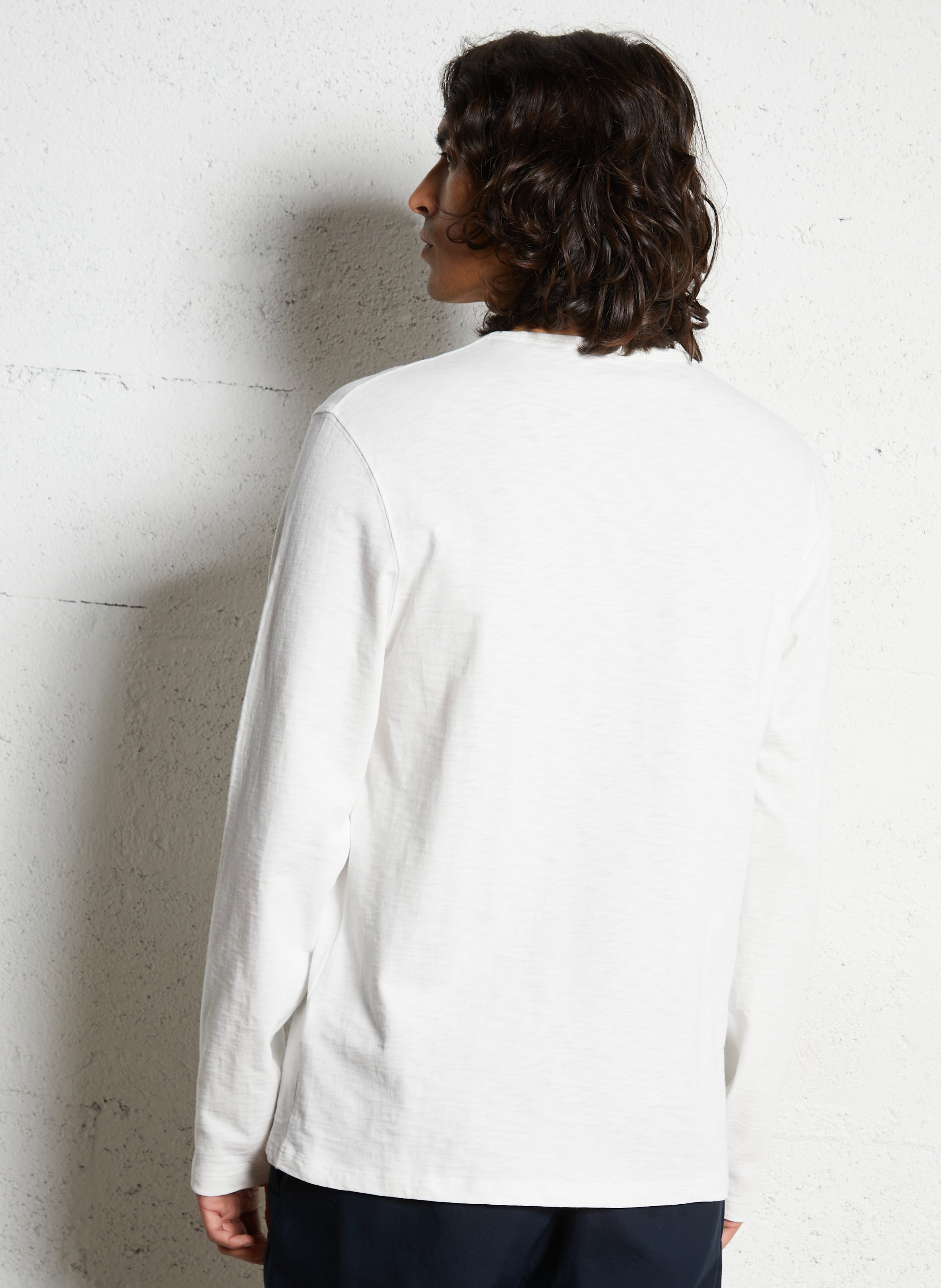 Tee-shirt droit col rond en coton EDEN PARK Beige