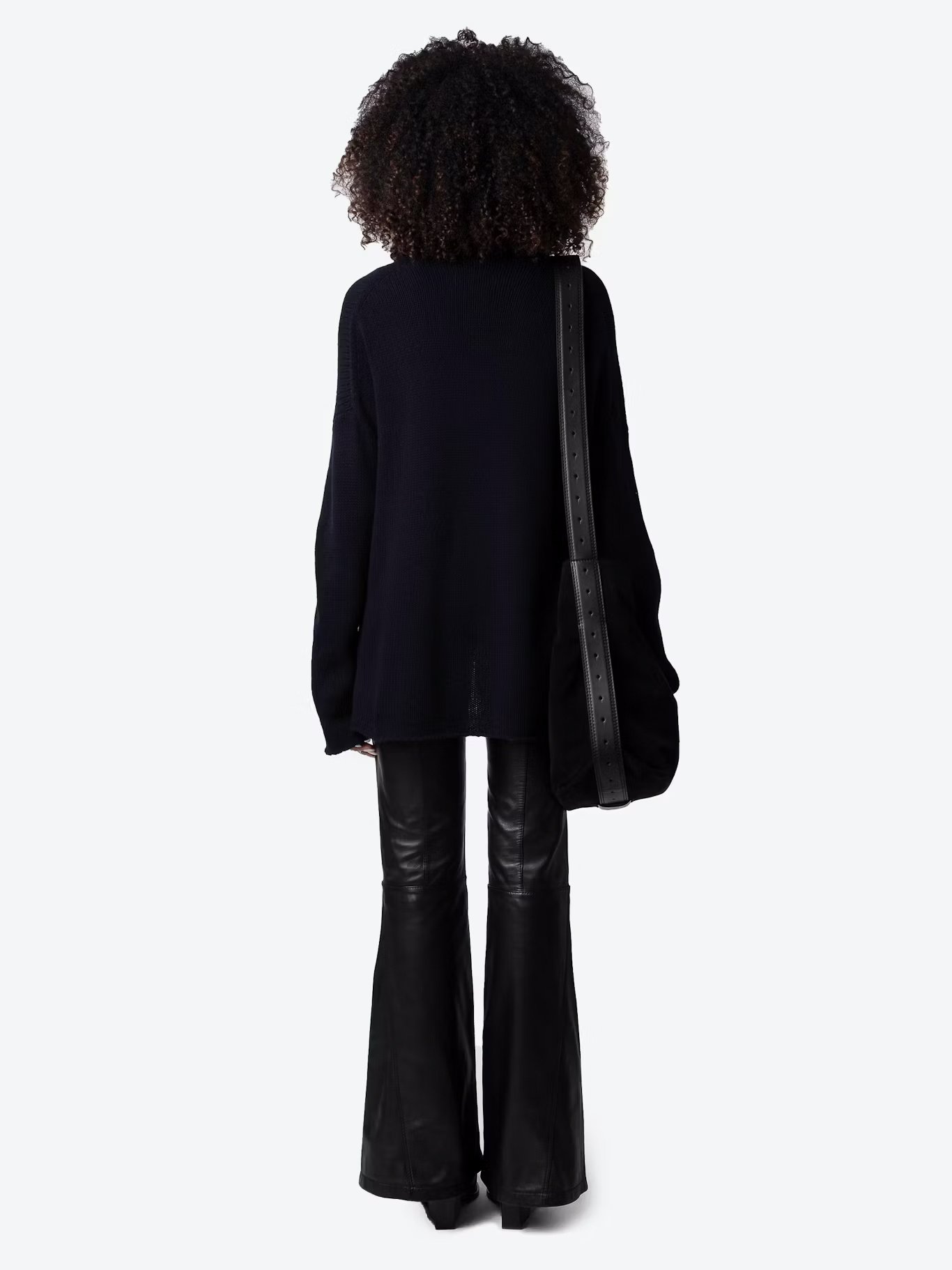 Oversized long merino wool sweater ZADIG&VOLTAIRE Blue