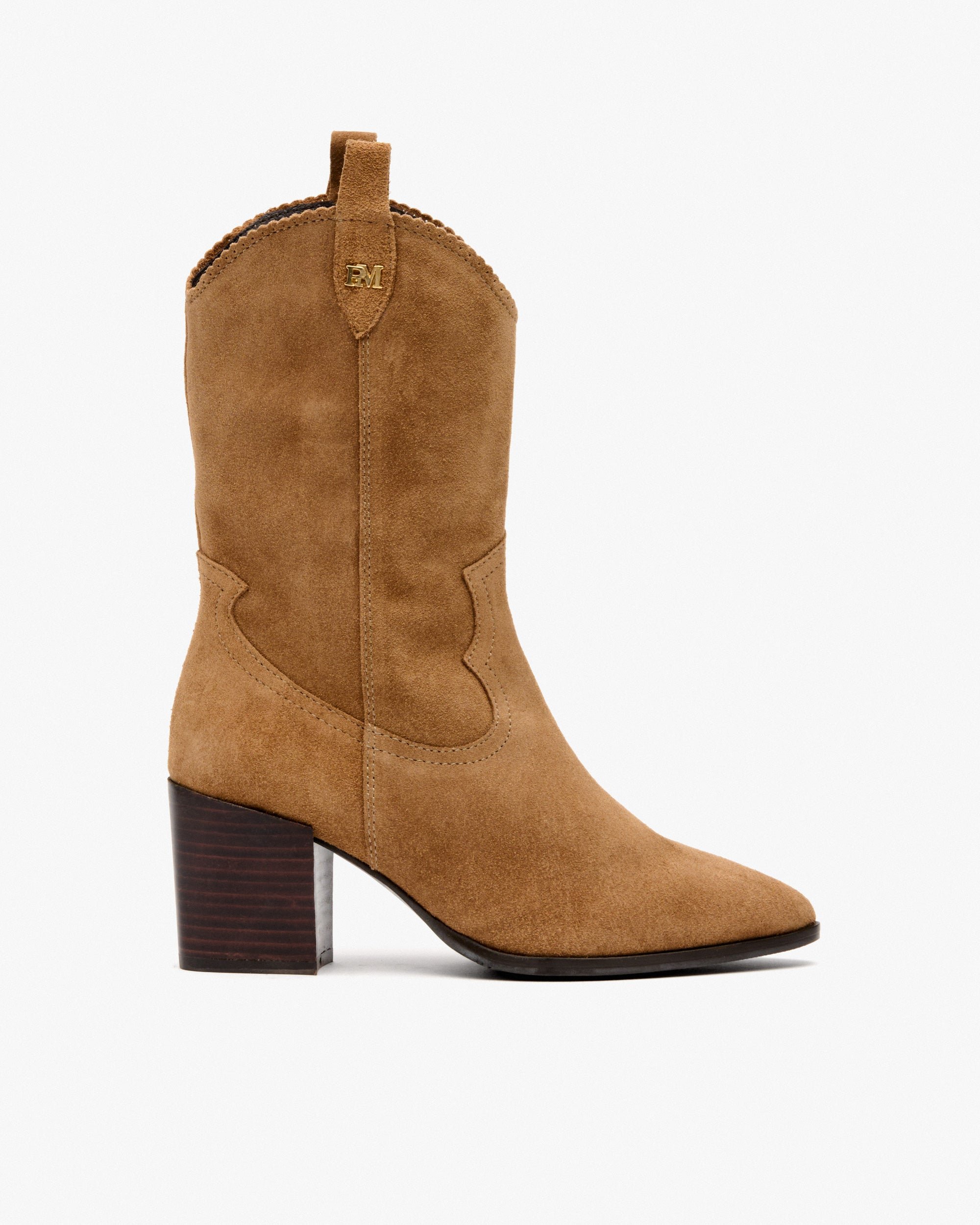 Brown suede cowboy boots PEDRO MIRALLES Brown