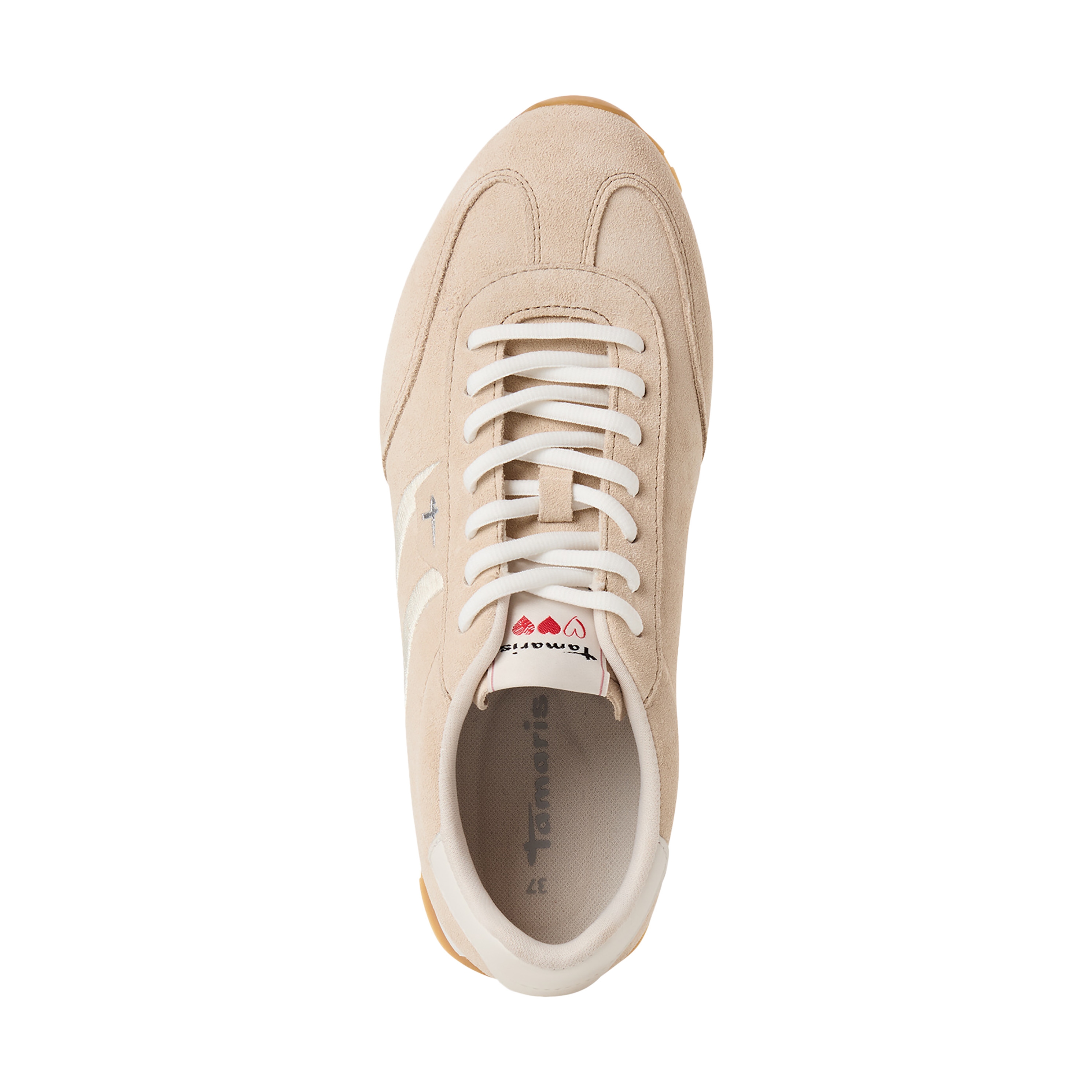 Leather trainers Beige