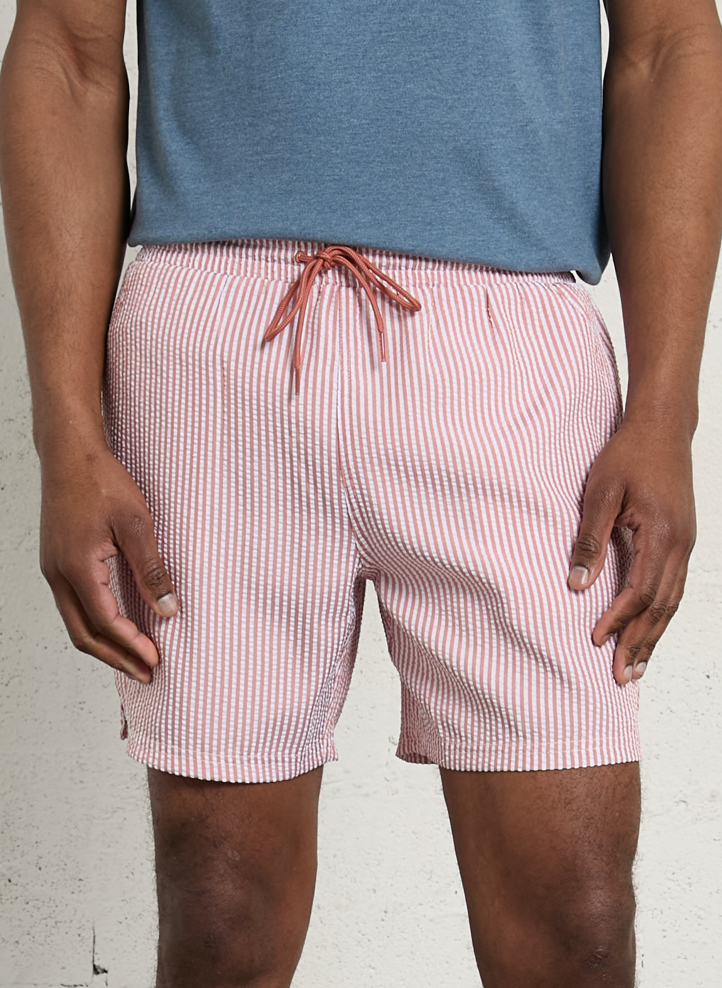 Short de bain rayé FARAH Rose