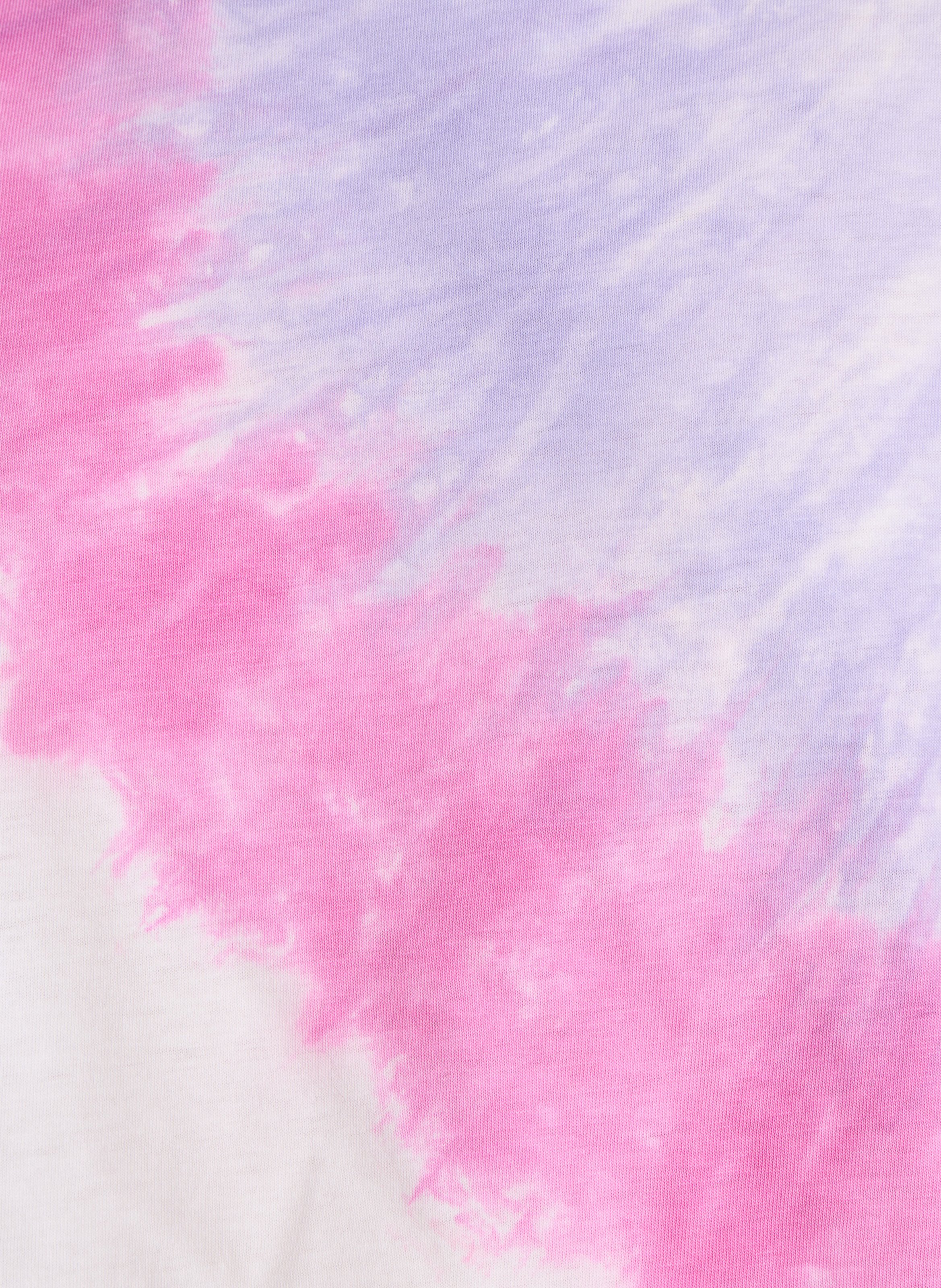 Tee-shirt droit en coton LA FEE MARABOUTEE Rose