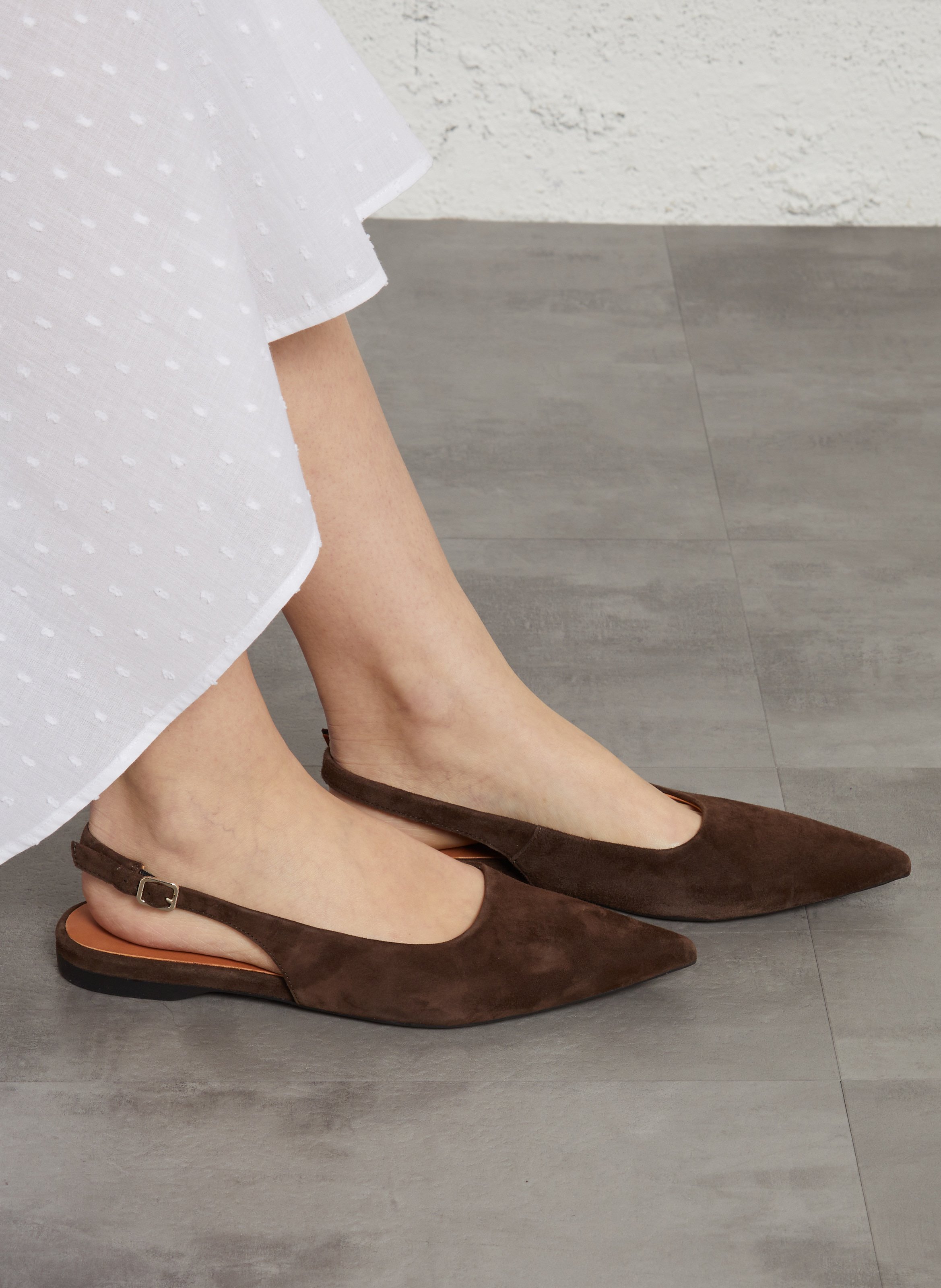 Ballerines en cuir VAGABOND Marron