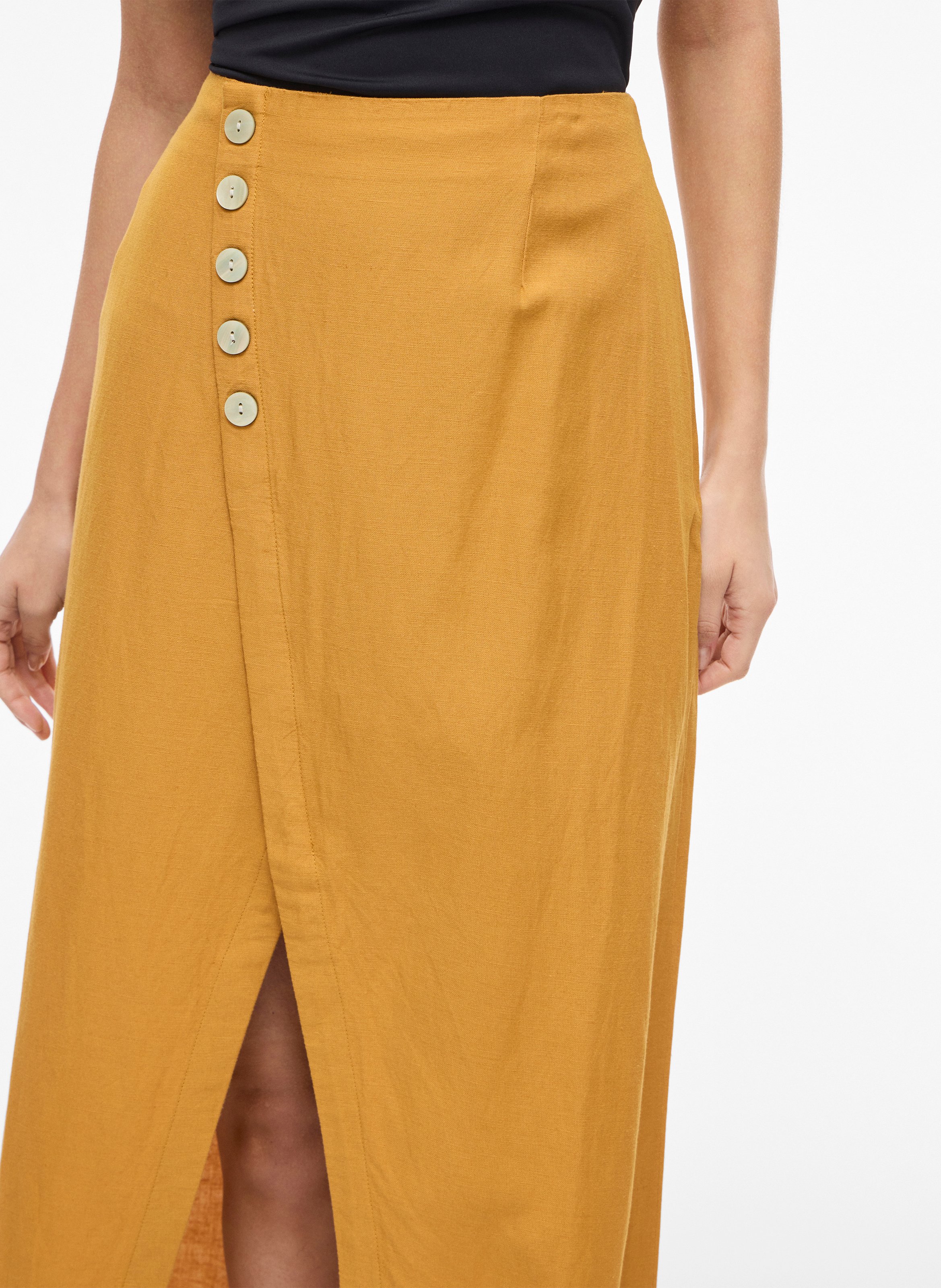 Jupe longue évasée VILA Jaune