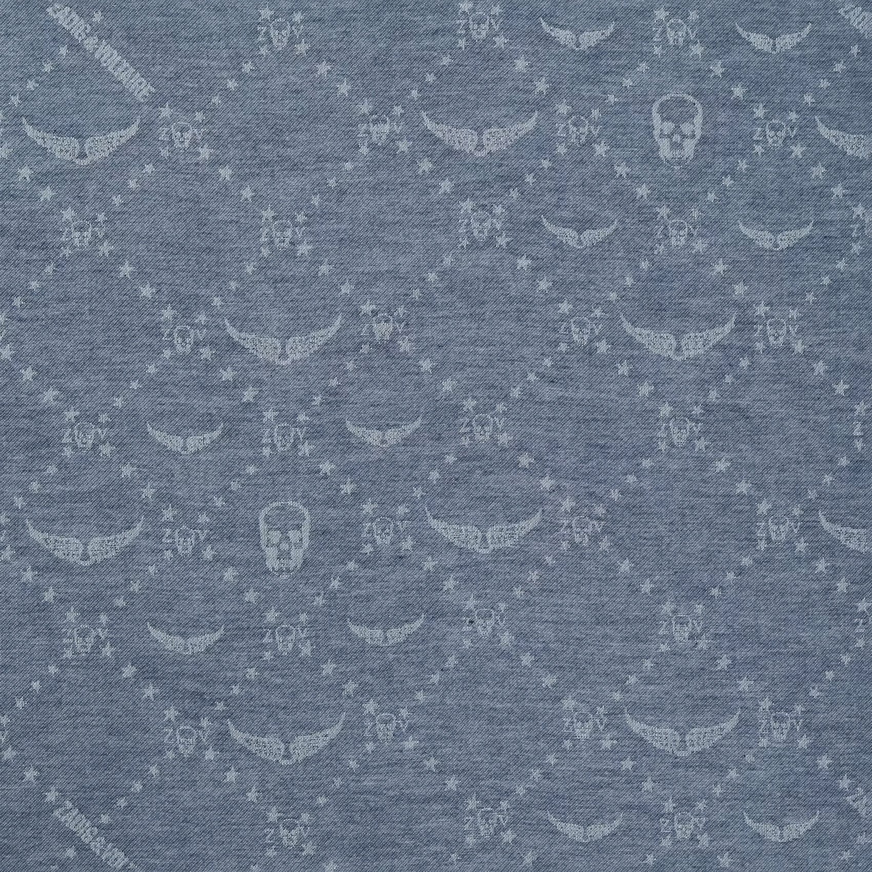 Bedrucktes Jacquard-Tuch ZADIG&VOLTAIRE Blau