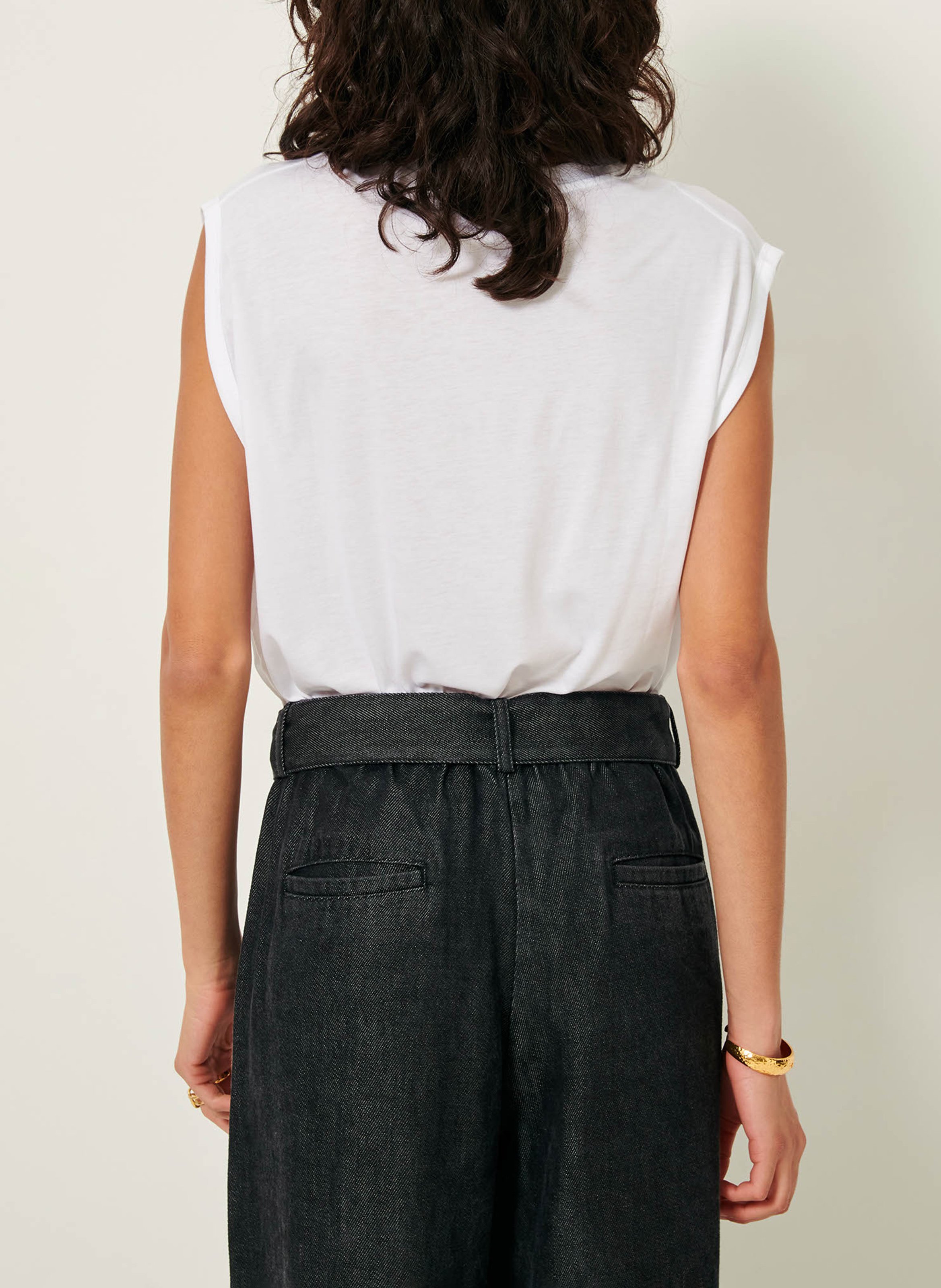 Tee-shirt ample col rond SESSUN Blanc