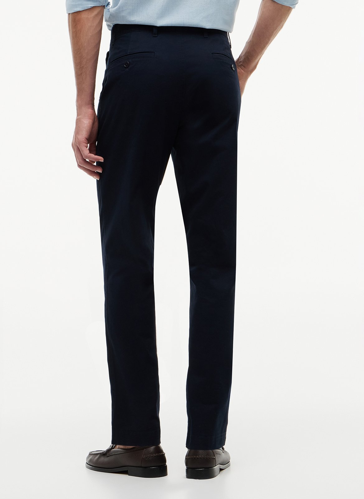 Gerade geschnittene Baumwollhose TOMMY HILFIGER Blau