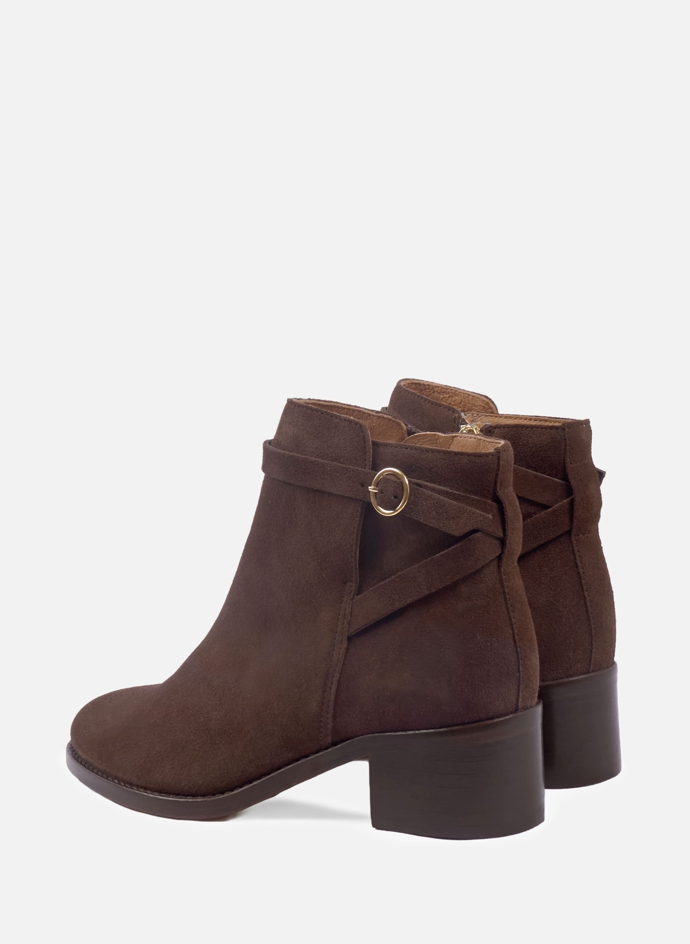Suede riding boots JULES & JENN Brown