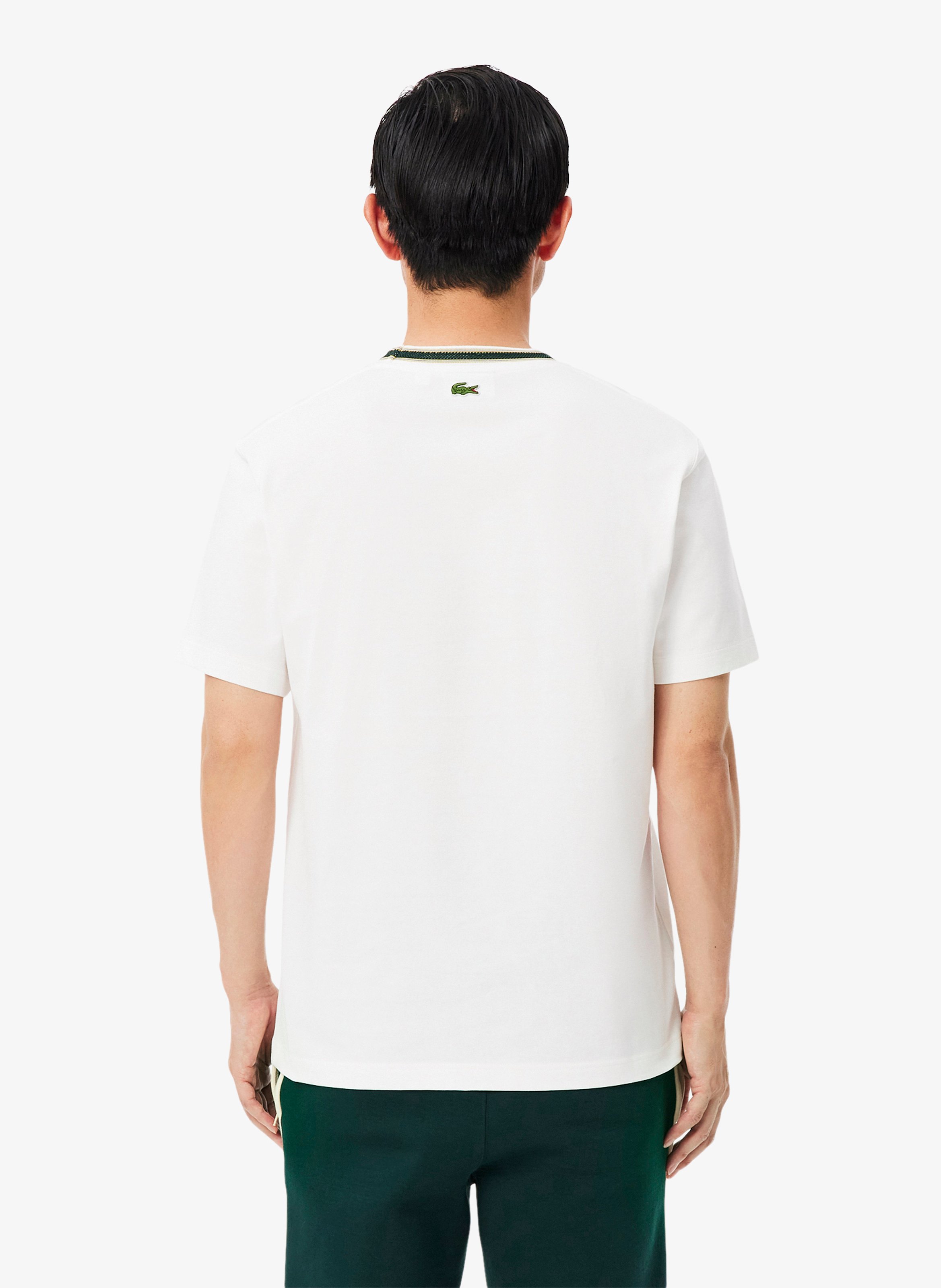 Cotton logo t-shirt LACOSTE Grey