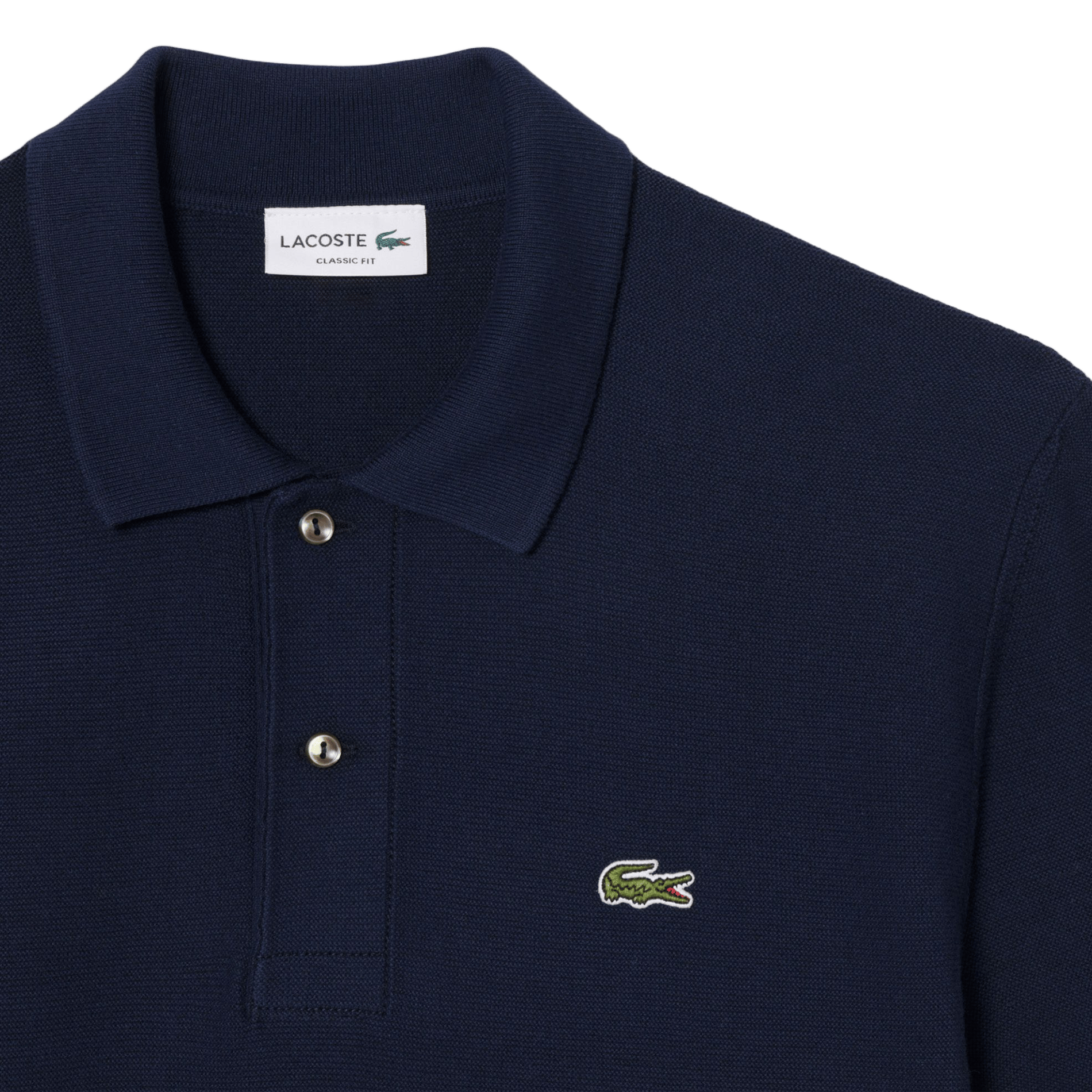 Gerade geschnittenes Poloshirt aus Baumwolle LACOSTE Blau