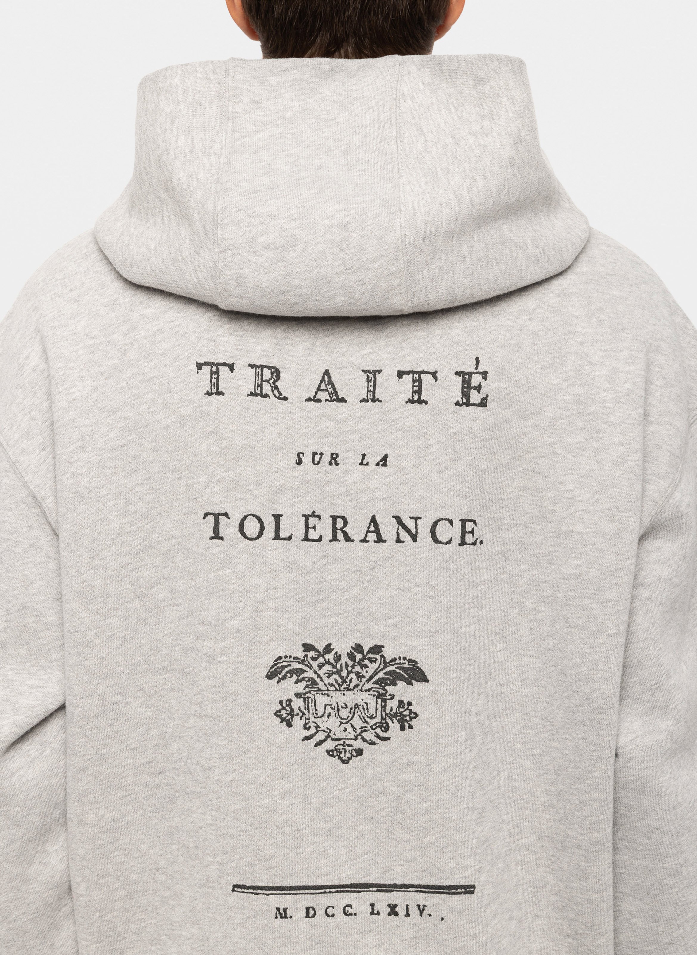 Rundhals-Sweatshirt aus Baumwoll-Mix ZADIG&VOLTAIRE Grau