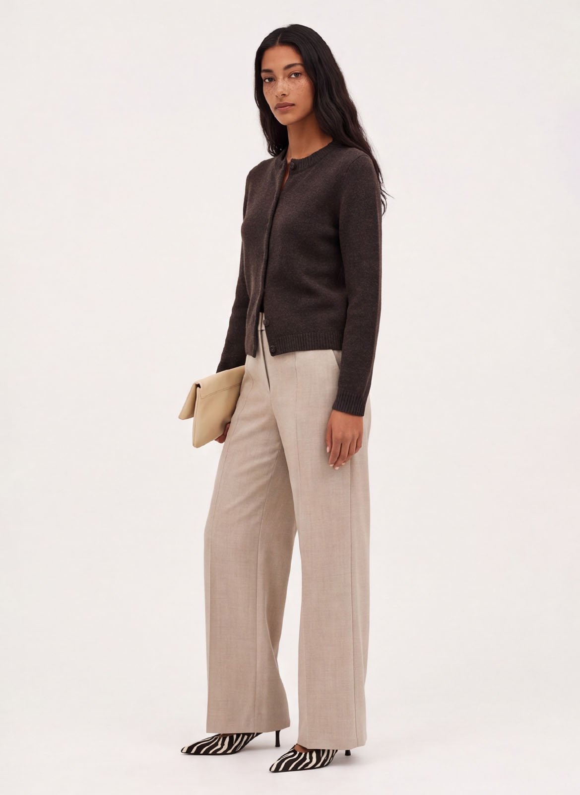 Weit geschnittene Hose KOOKAI Beige