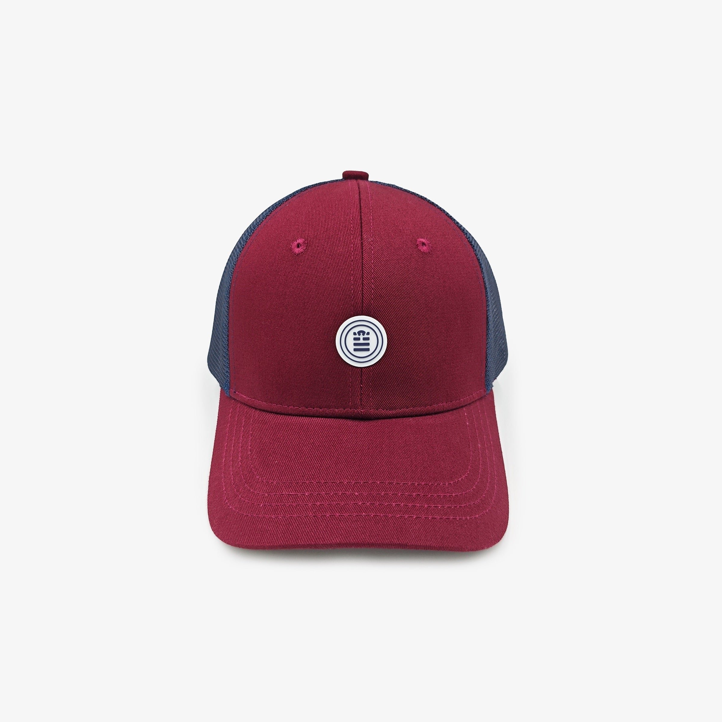 Red wine and navy blue trucker cap SERGE BLANCO Red