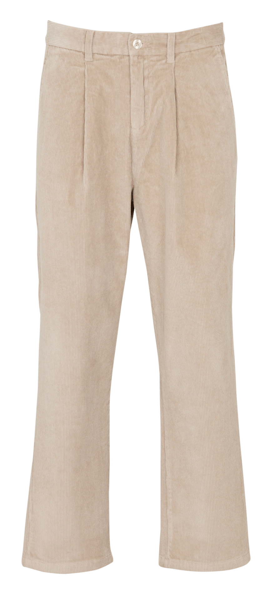 Pantalon large en velours en coton mélangé CASUAL FRIDAY Beige