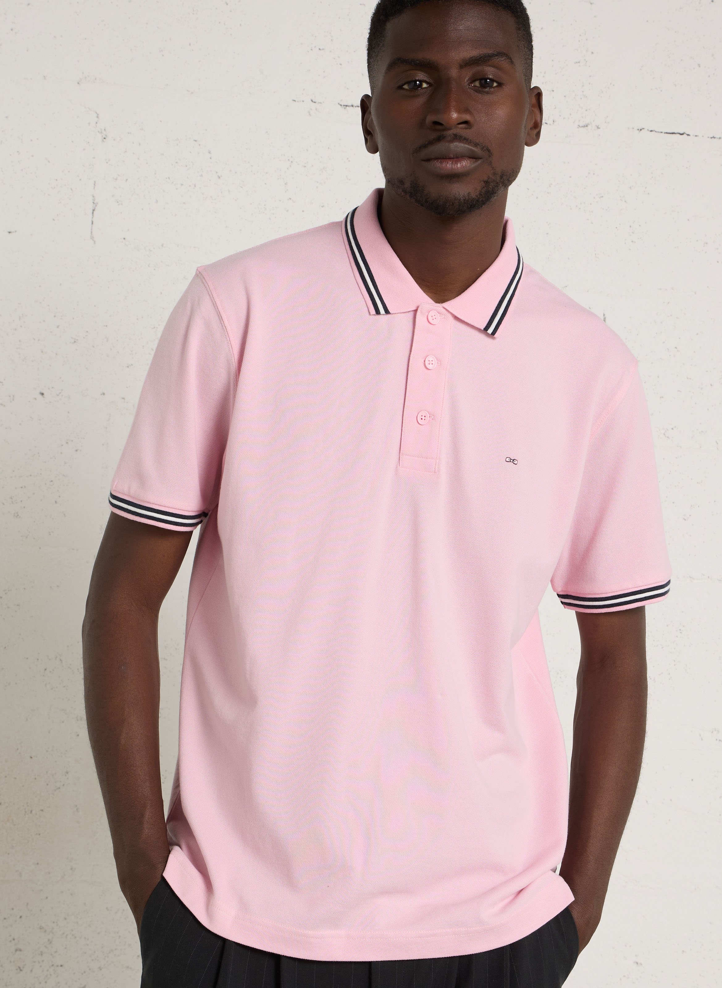 Polo a maniche corte dritto monocolore. EDEN PARK